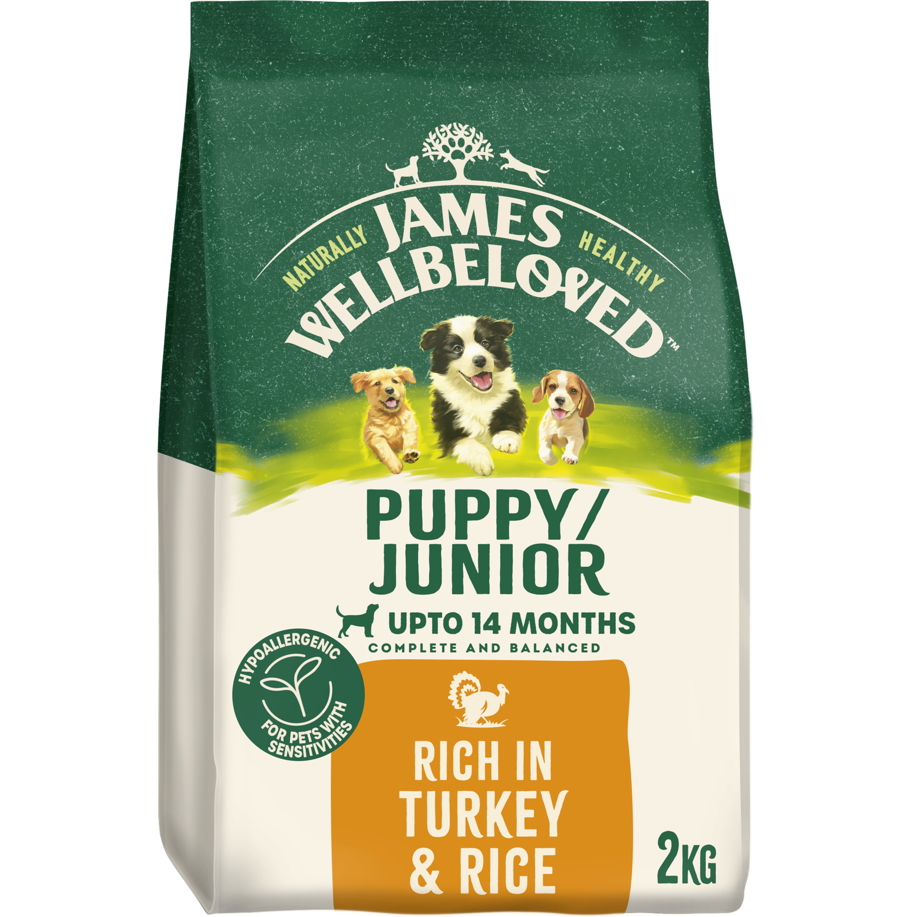 James Wellbeloved Puppy Junior Dry Dog Food Turkey & Rice