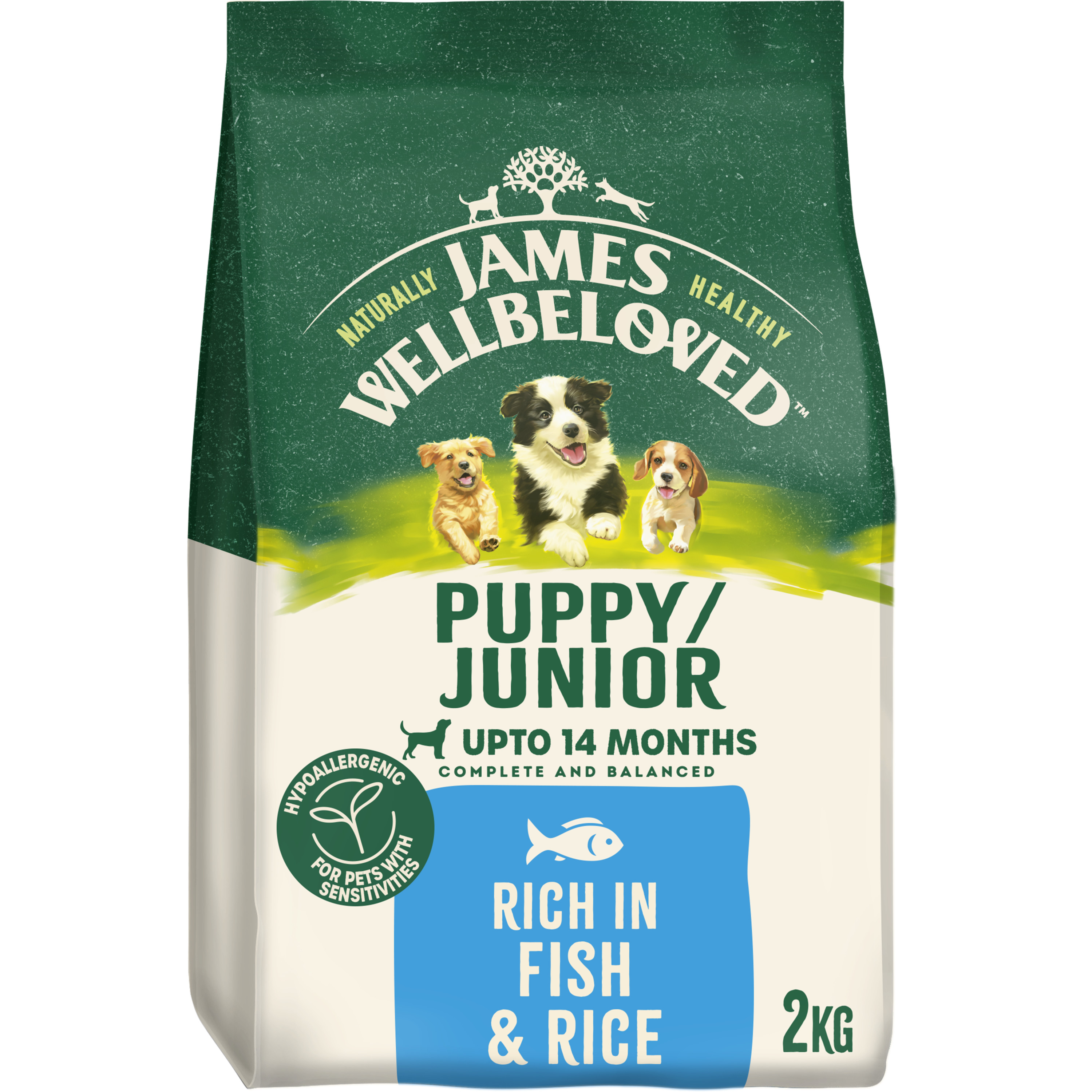 James Wellbeloved Puppy Junior Dry Dog Food Fish & Rice