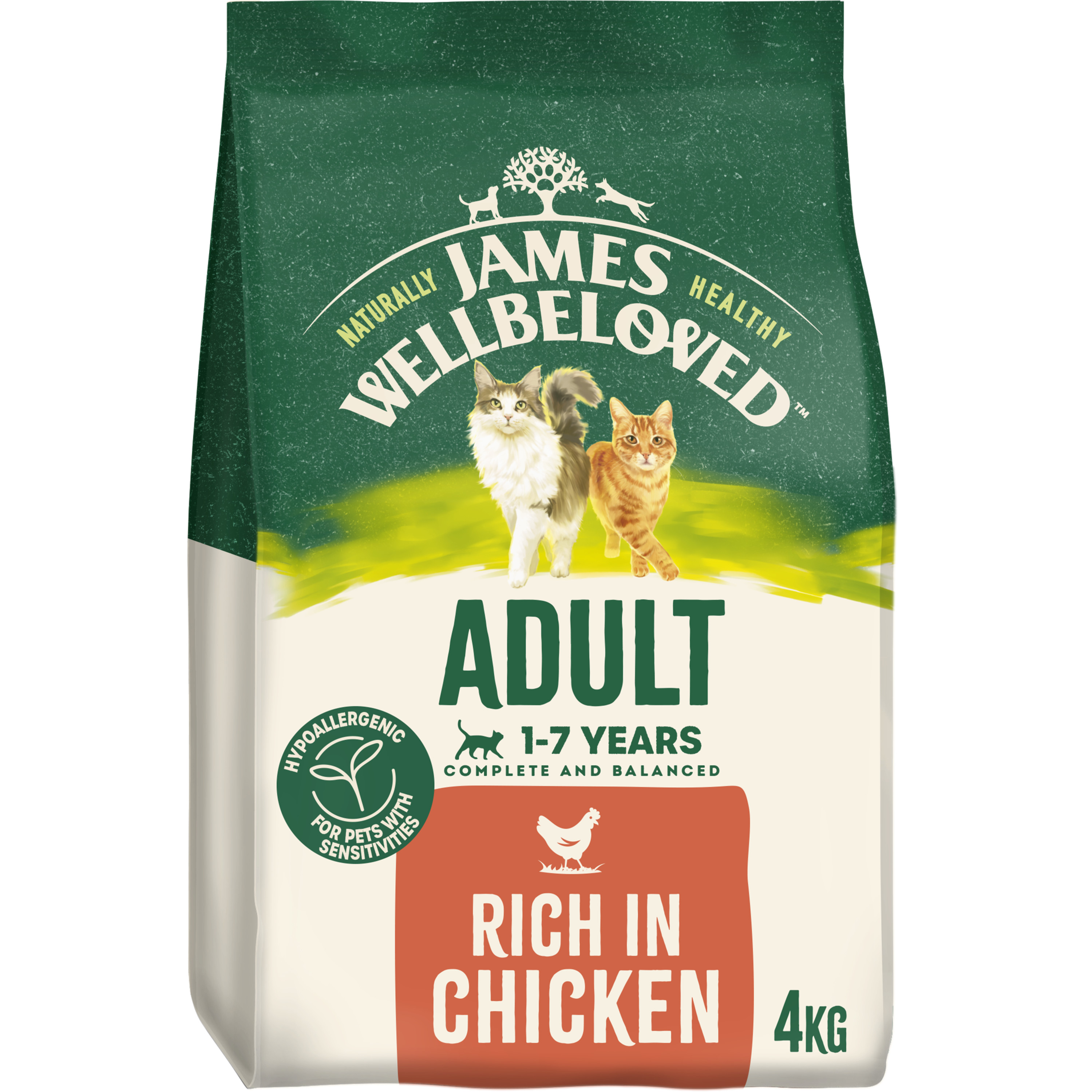 James Wellbeloved Hypoallergenic Adult Dry Cat Food Chicken 4kg