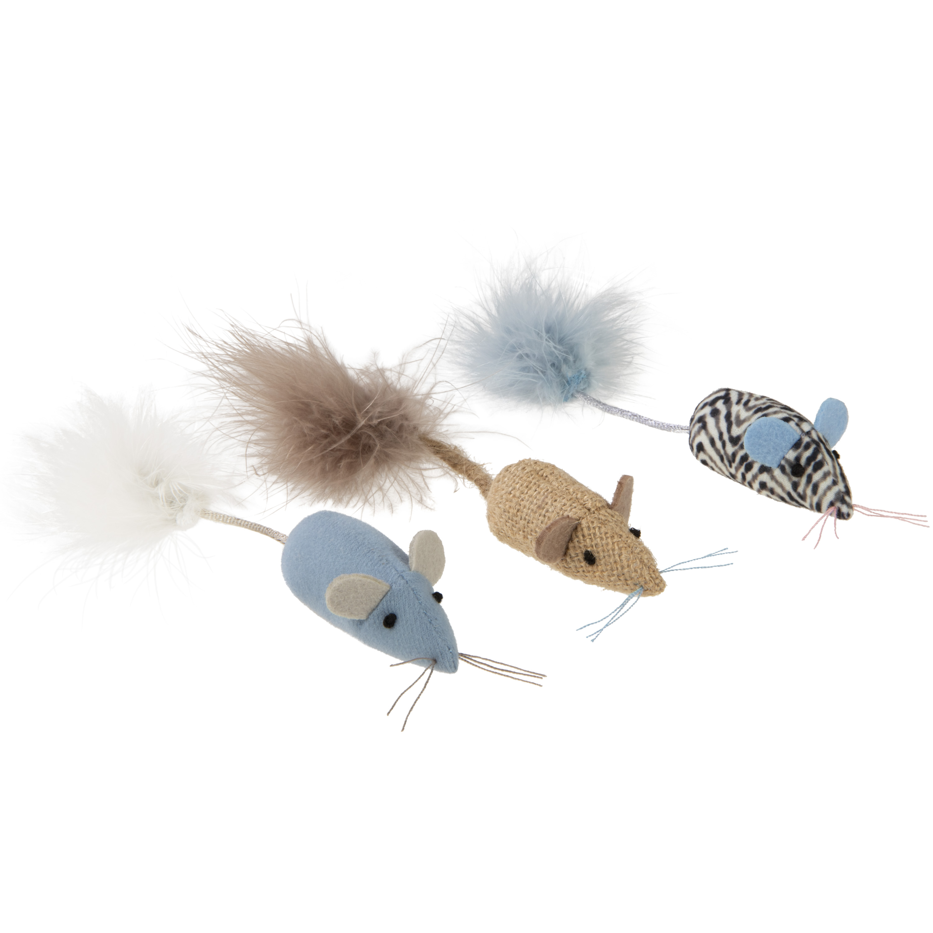 Instincts by SmartyKat HappyNip Toss & Bat Plush Mice Cat Toys