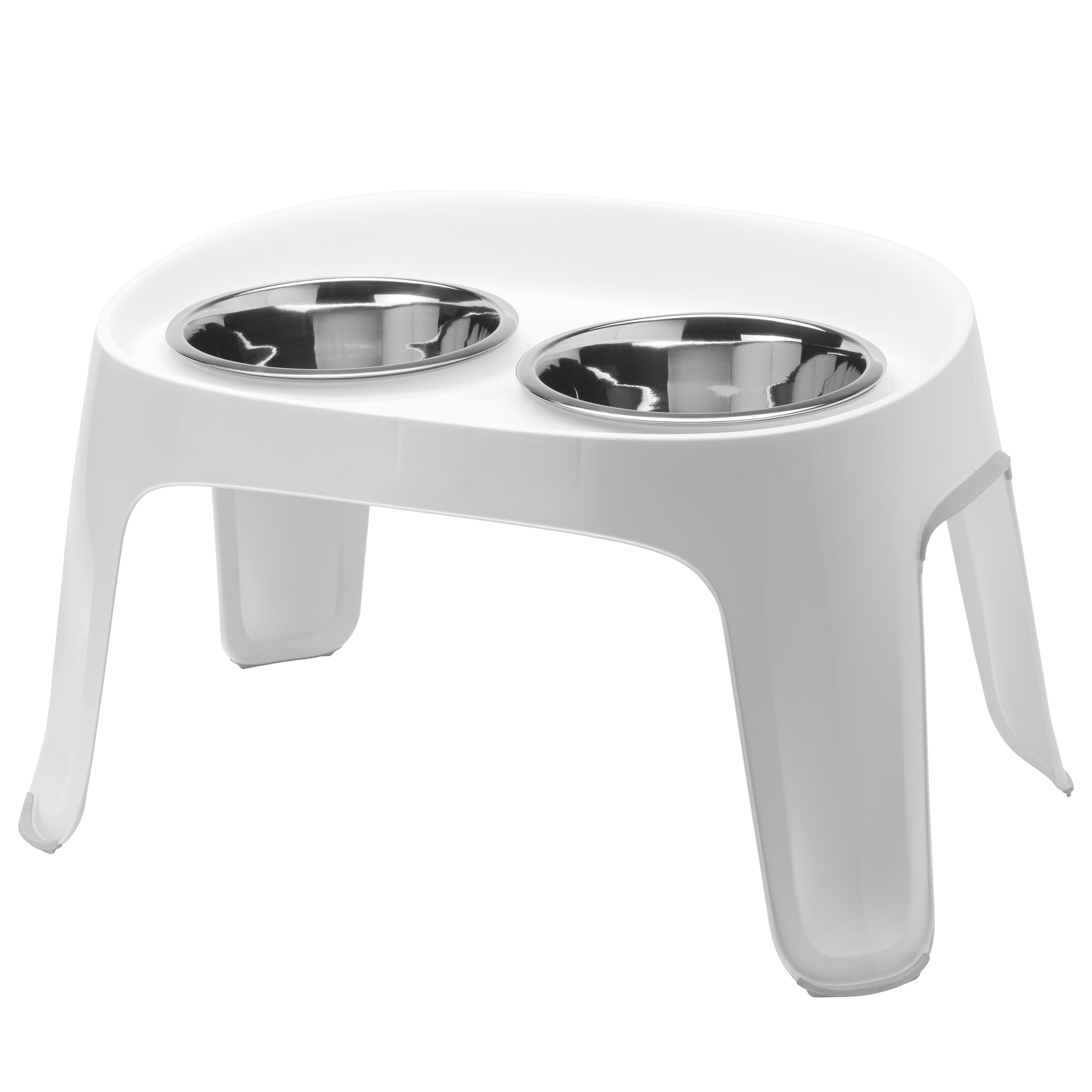Skybar Stainless Steel Dog Bowl Large White