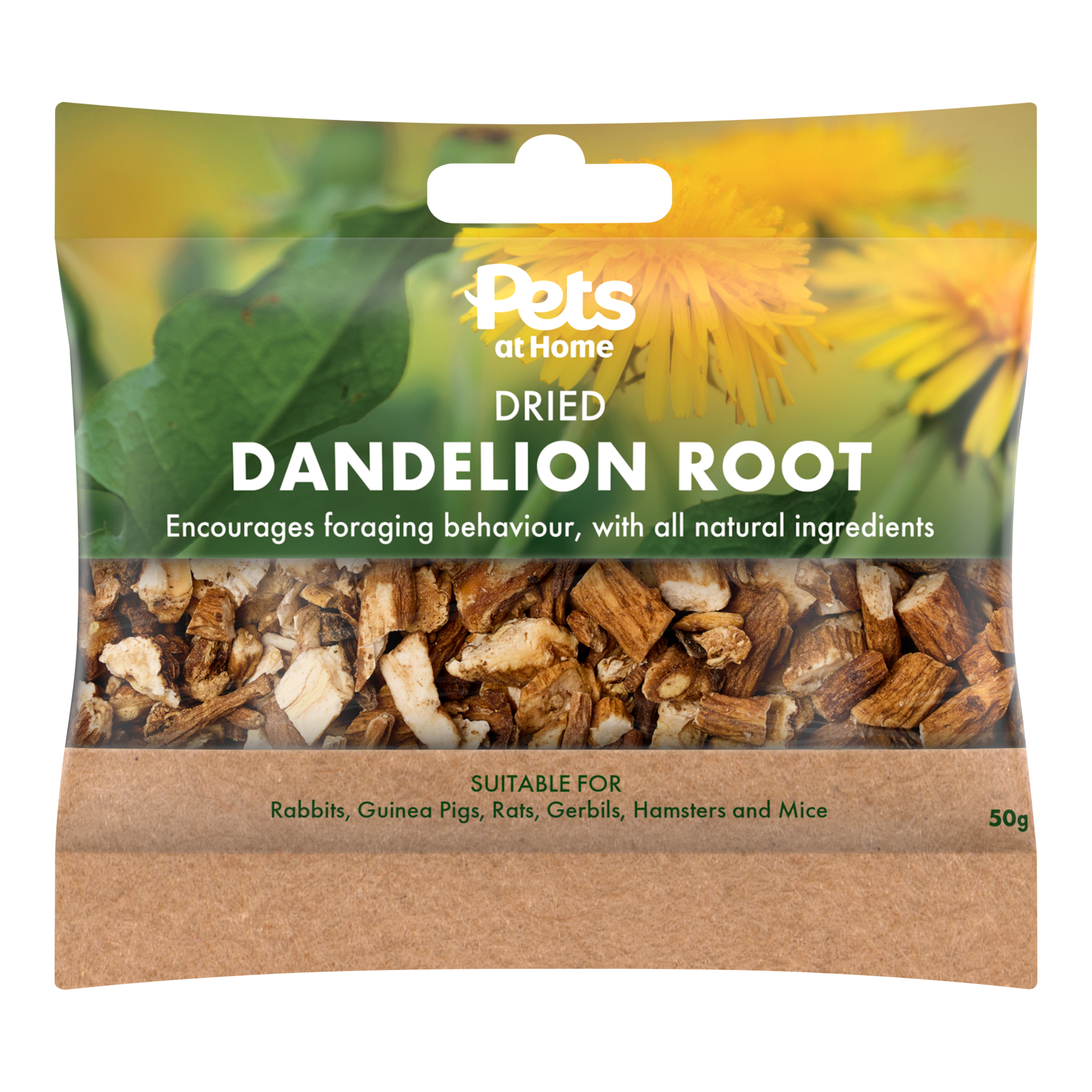 Pets at Home Small Animal Dried Dandelion Root Treats