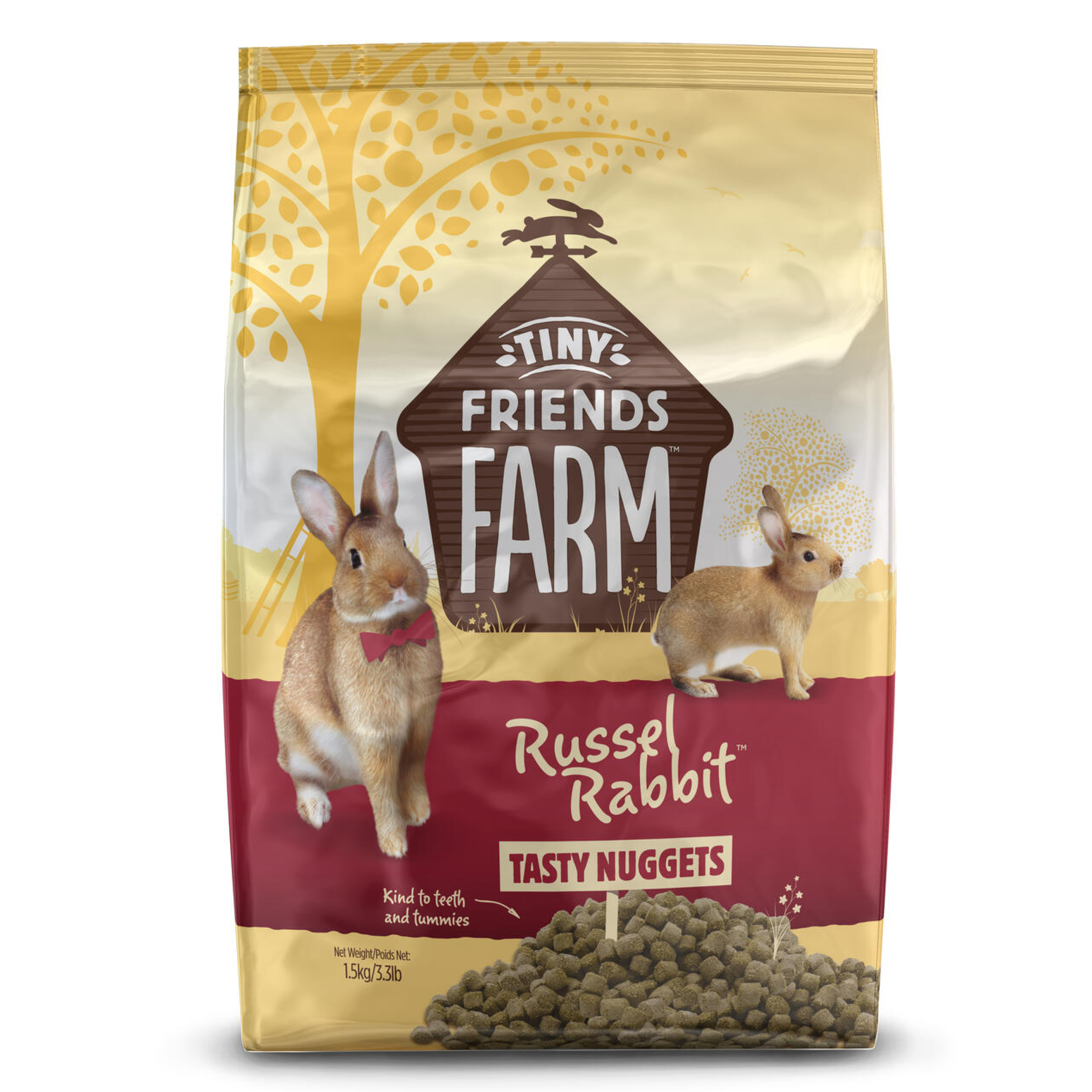 Tiny Friends Farm Russel Rabbit Tasty Nuggets Small Animal Food