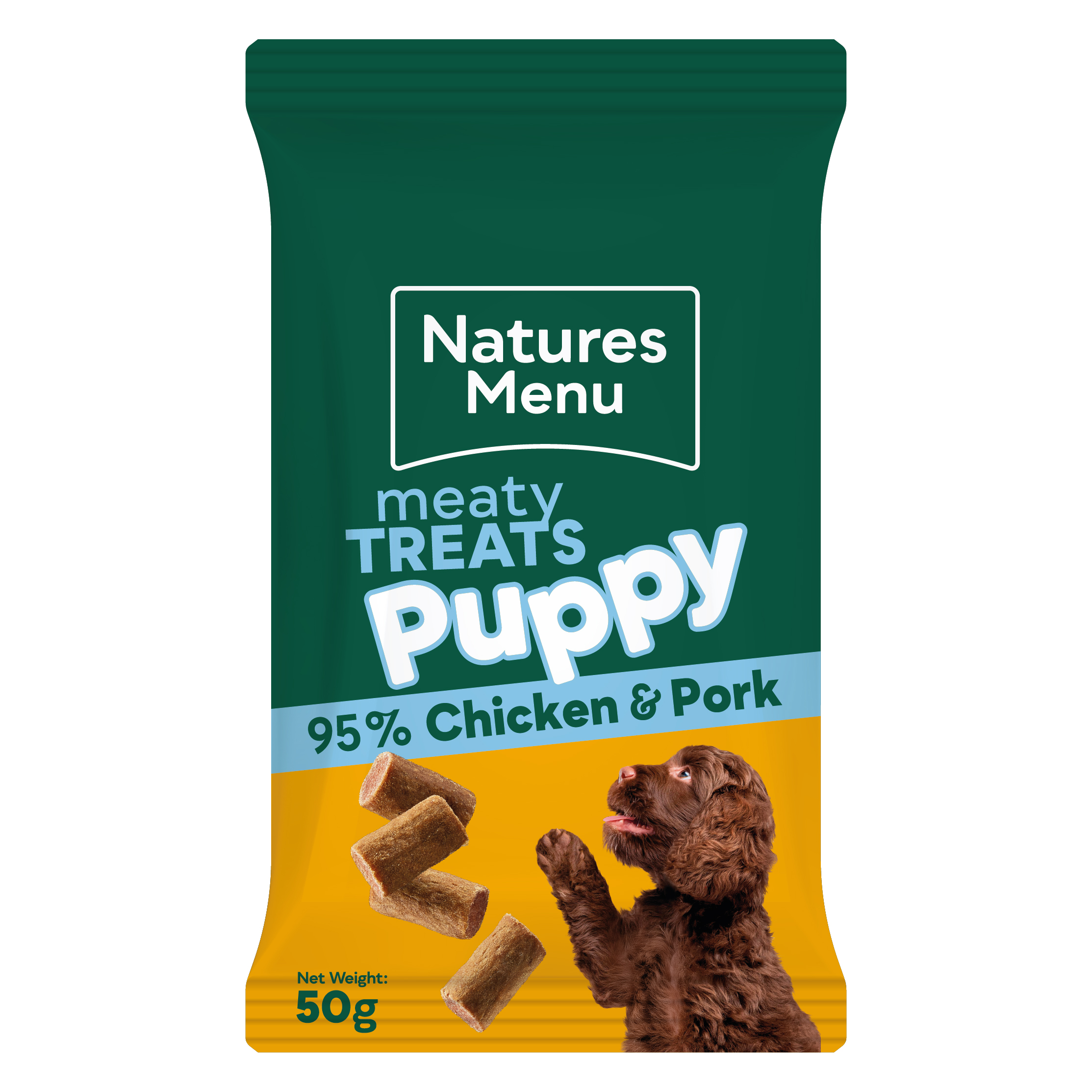 Natures Menu Meaty Treats Puppy Chicken & Pork Dog Treats