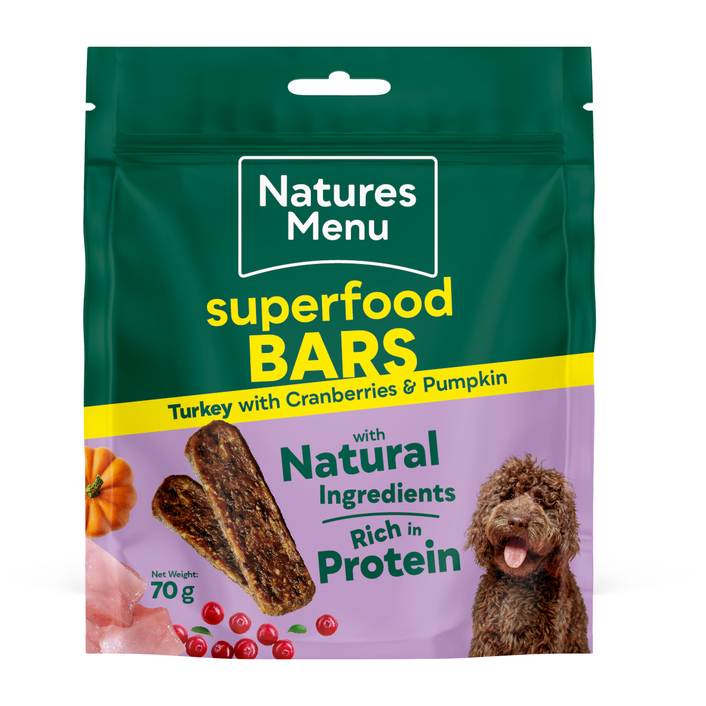 Natures Menu Superfood Bars Turkey Dog Treats
