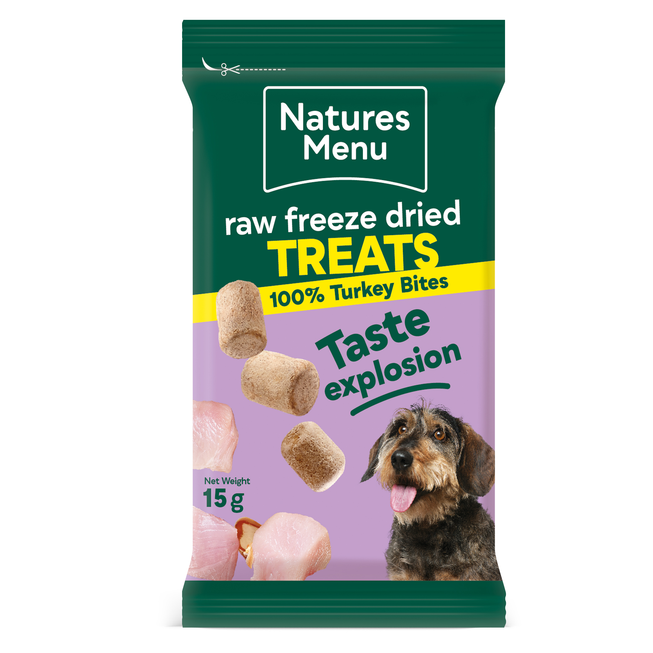 Natures Menu Raw Freeze Dried Turkey Bites Dog