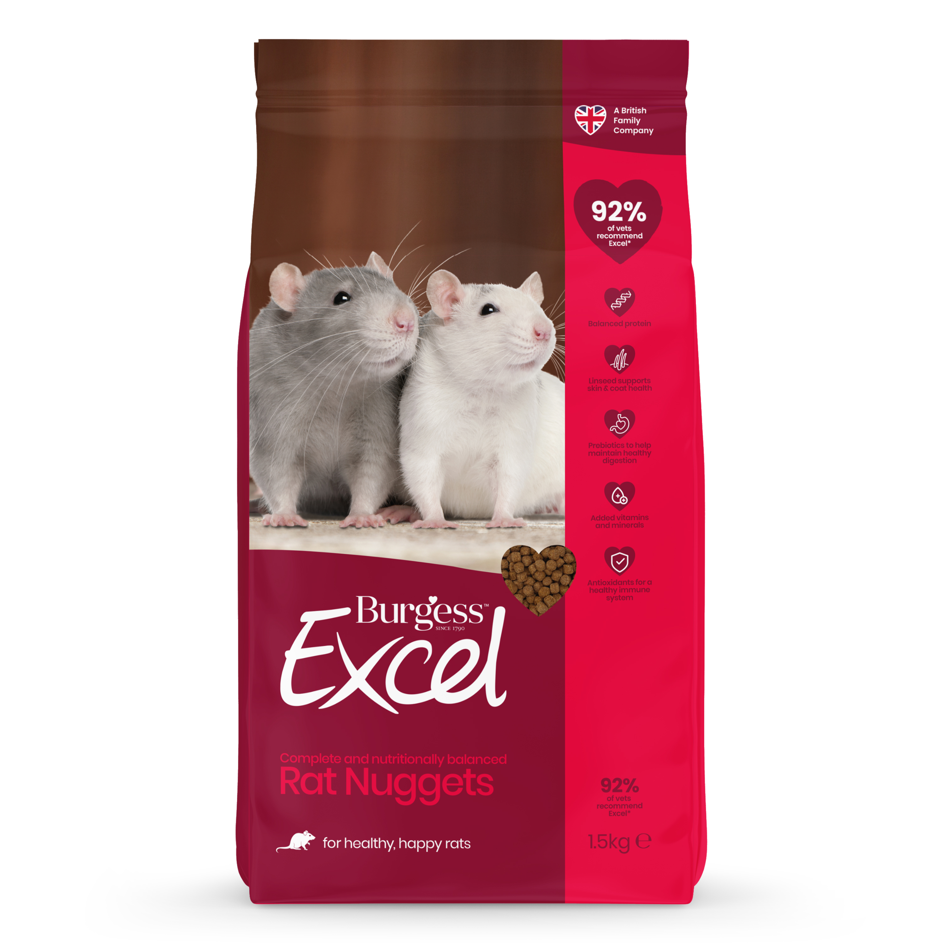Burgess Excel Rat Food Nuggets