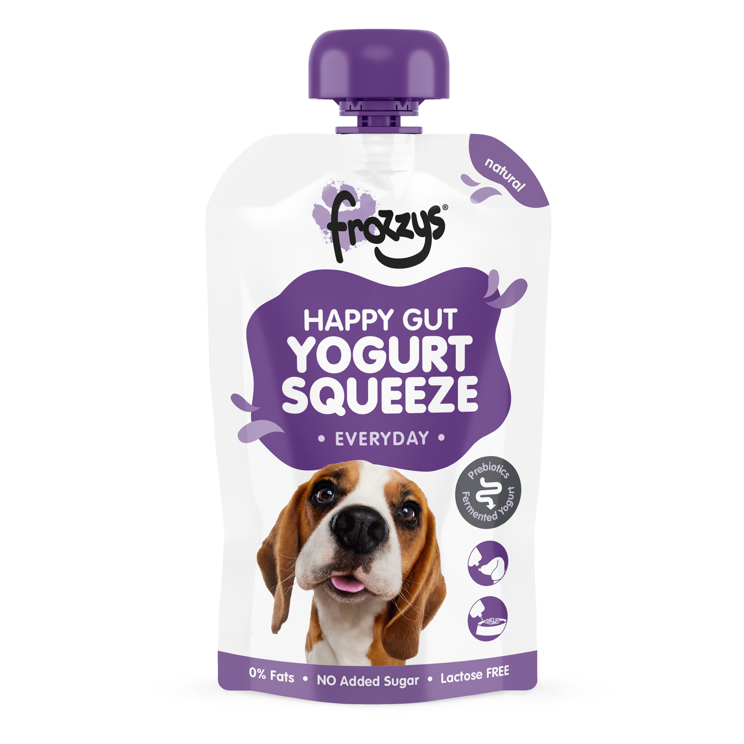 Frozzys Happy Gut Natural Yogurt Squeeze Dog Treat