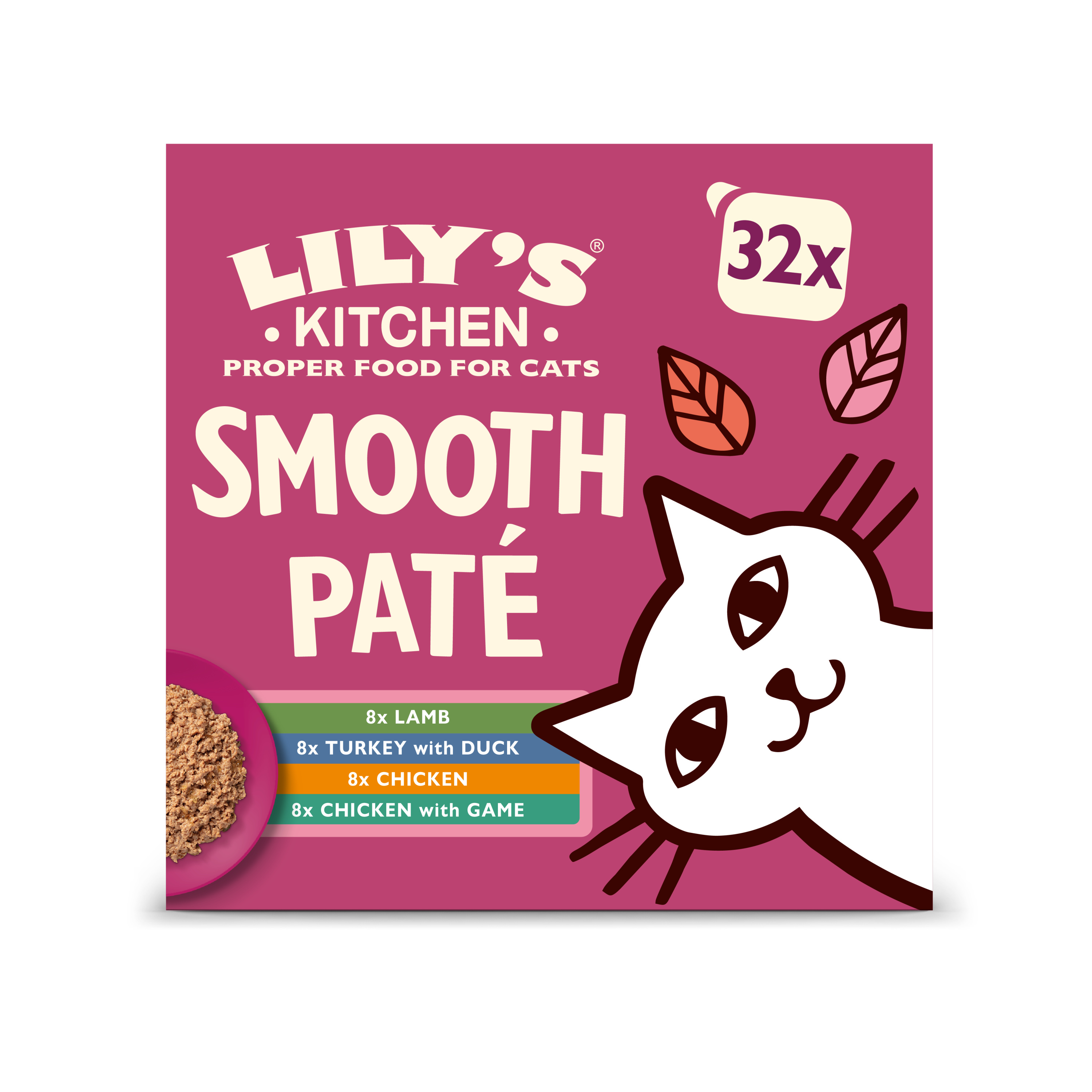 Lily's Kitchen Smooth Pate Adult Wet Cat Food Chicken Selection