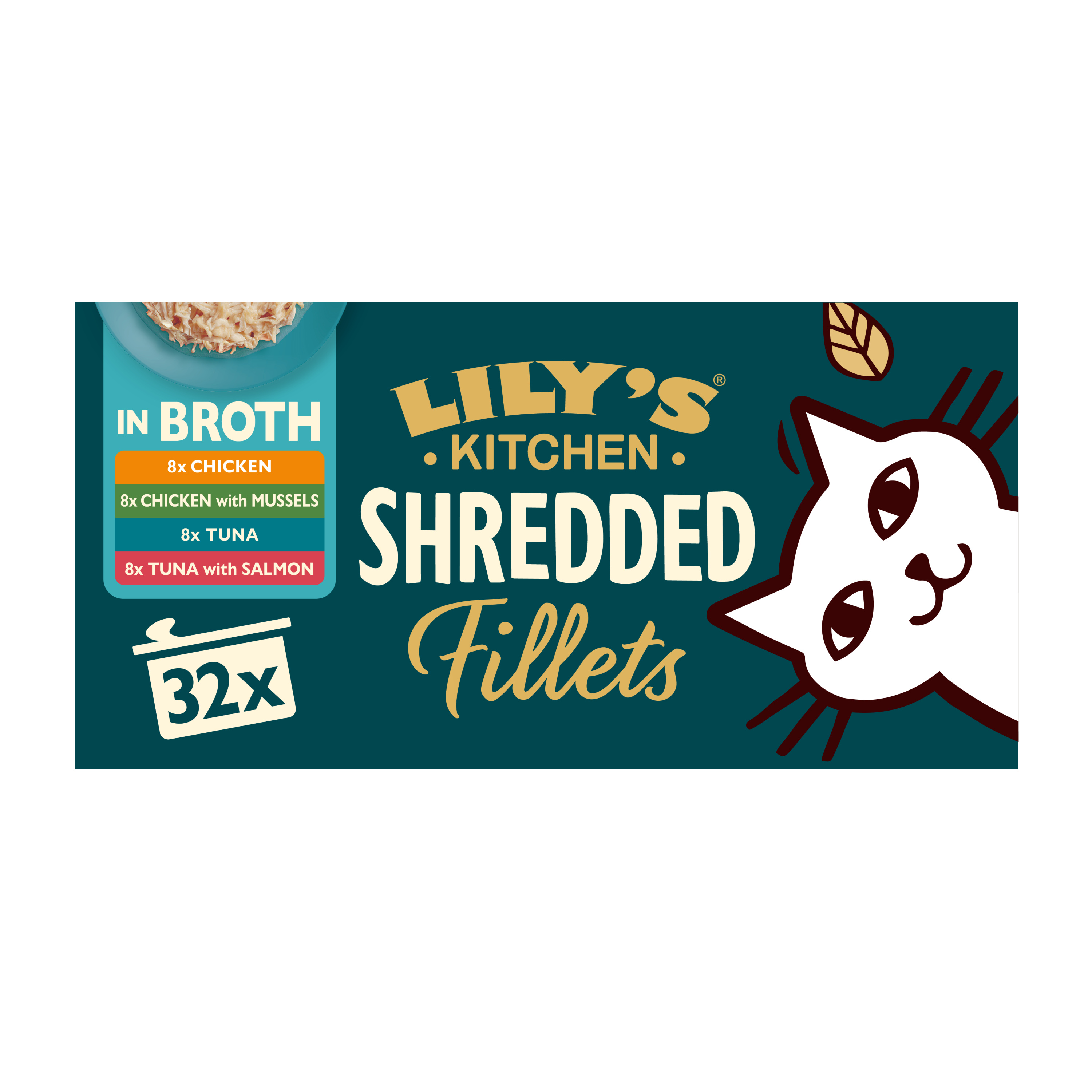 Lily's Kitchen Shredded Fillets Adult Wet Cat Food
