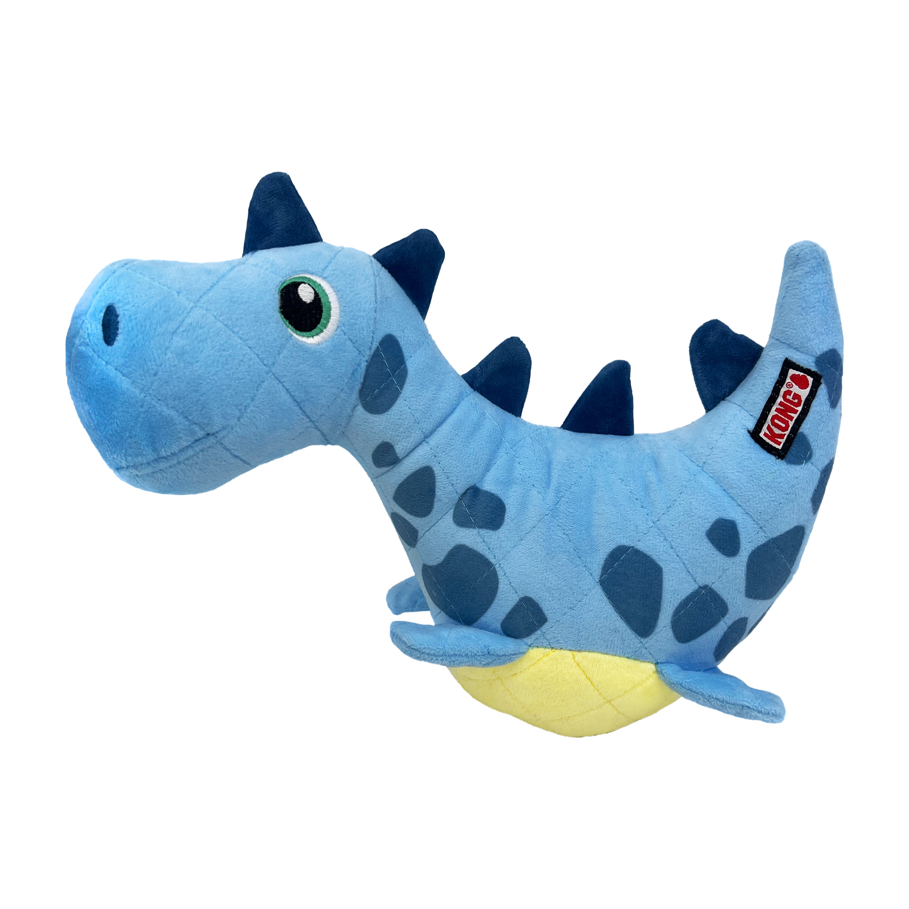 KONG Dynos Roars Squeaky Plush Dog Toy Blue