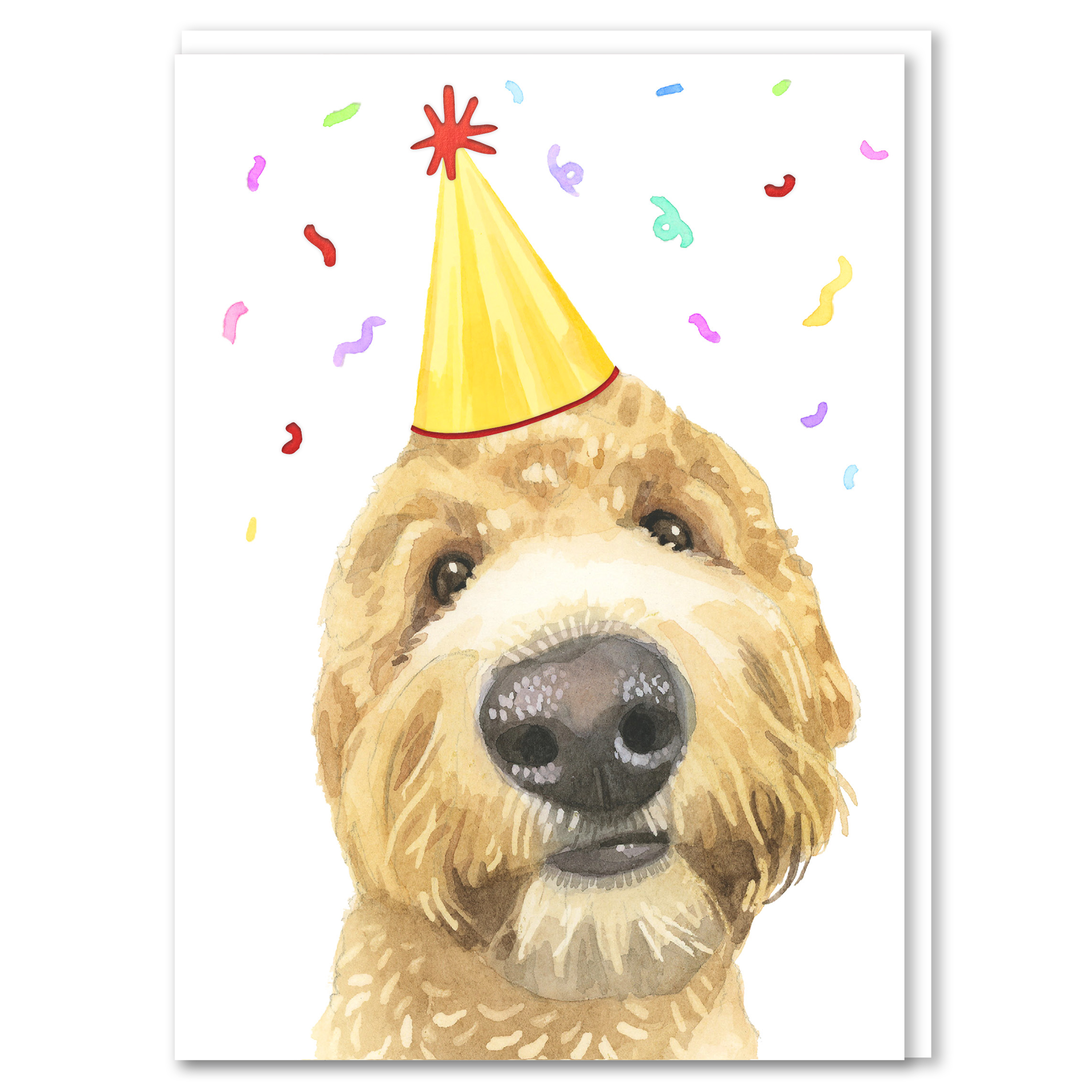 Robert James Hull Golden Doodle Birthday Card