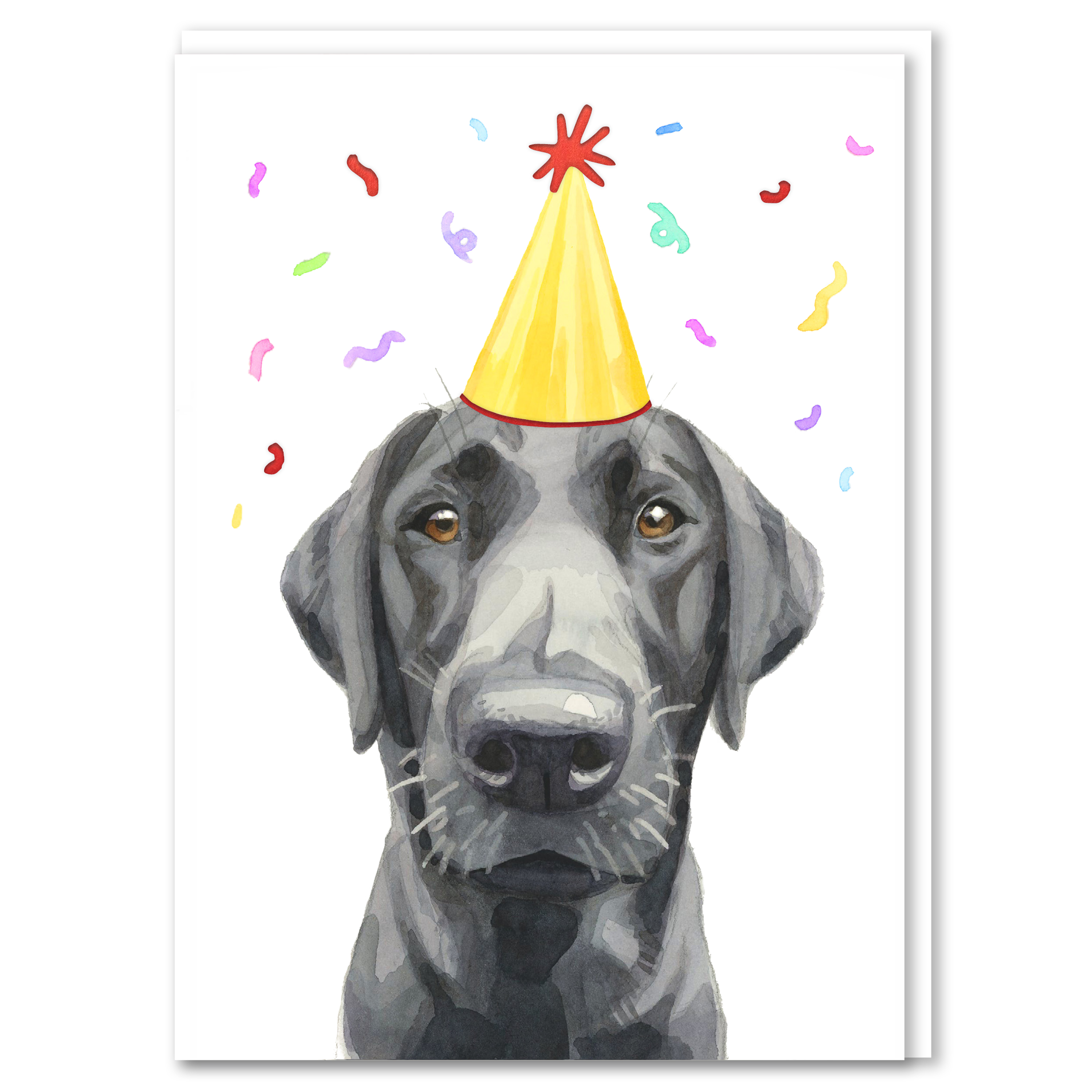 Robert James Hull Black Labrador Birthday Card