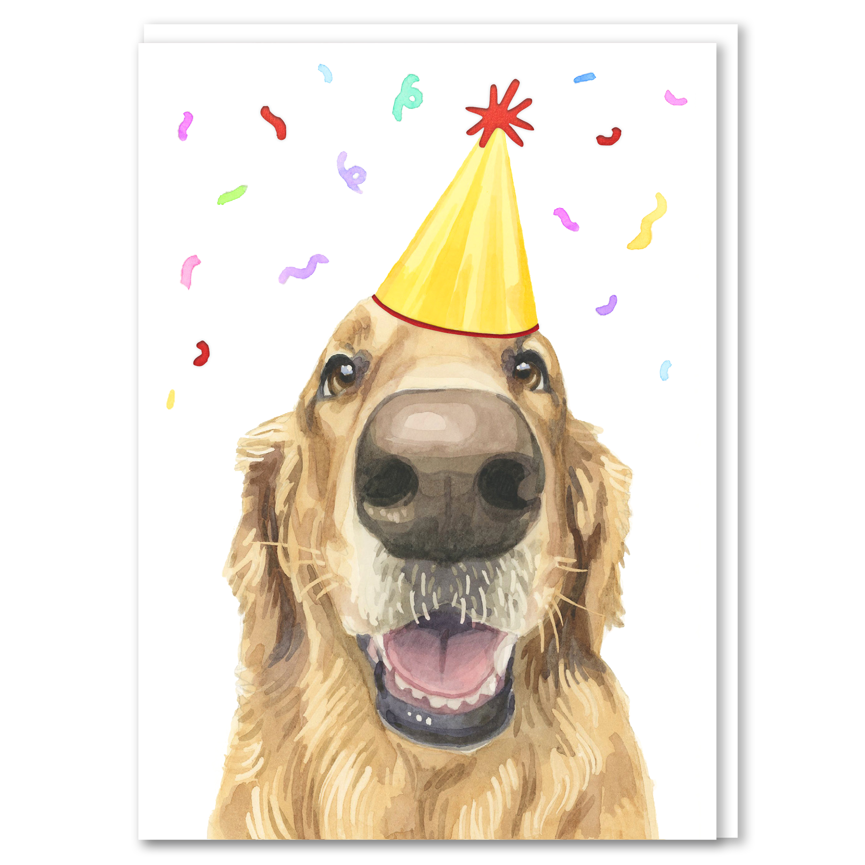 Robert James Hull Golden Retriever Birthday Card