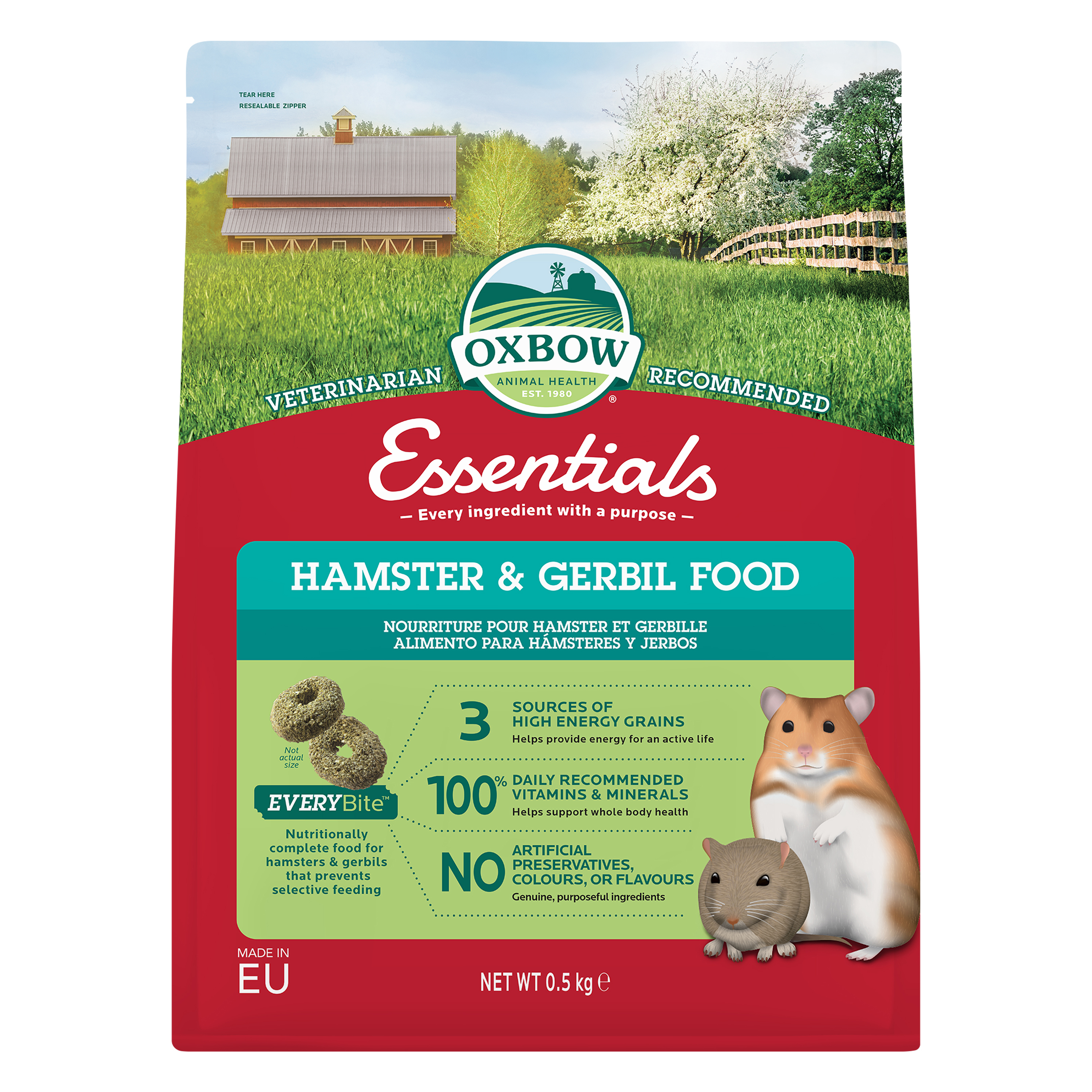 Oxbow Essentials Hamster & Gerbil Food