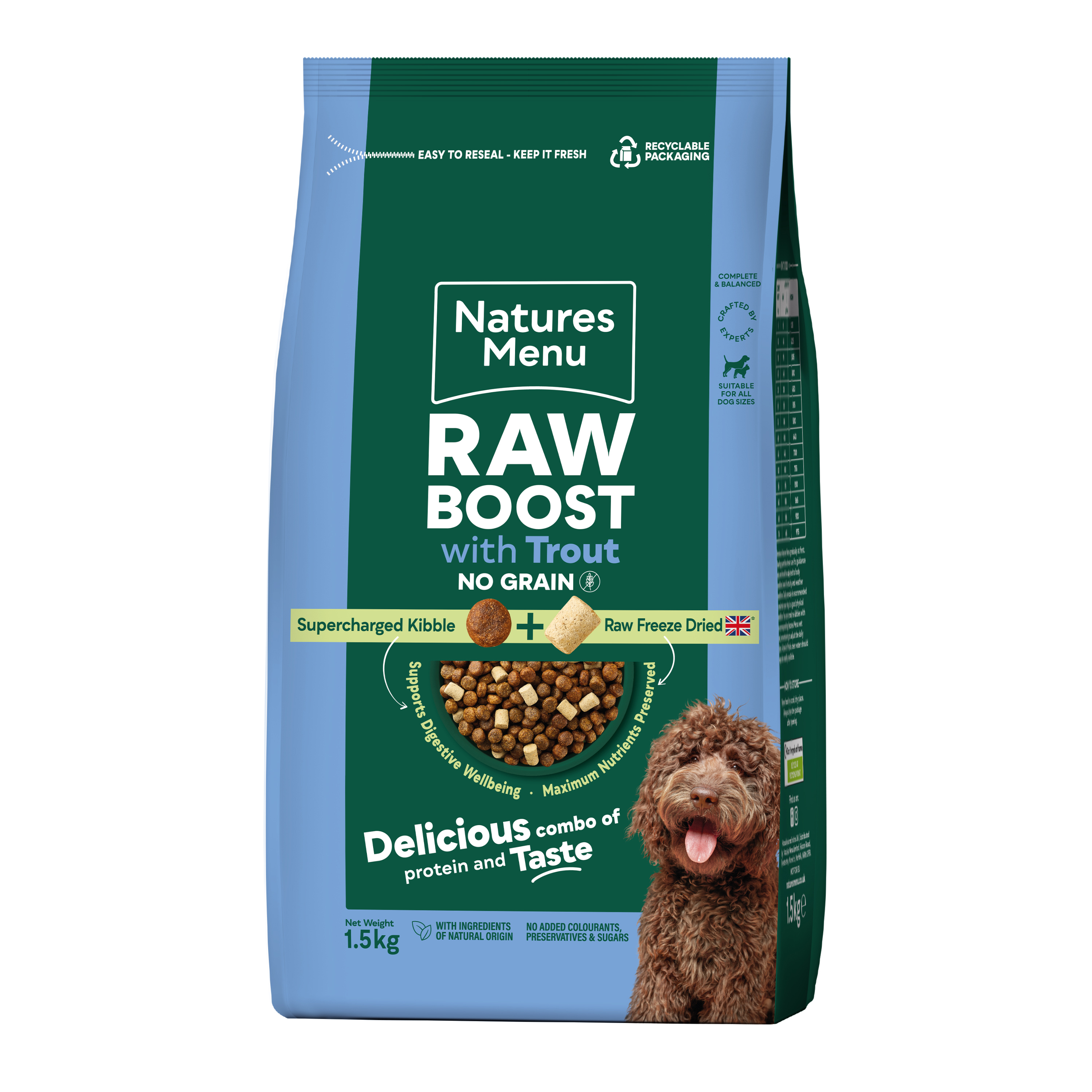 Natures Menu Raw Boost with Trout Freeze Dried