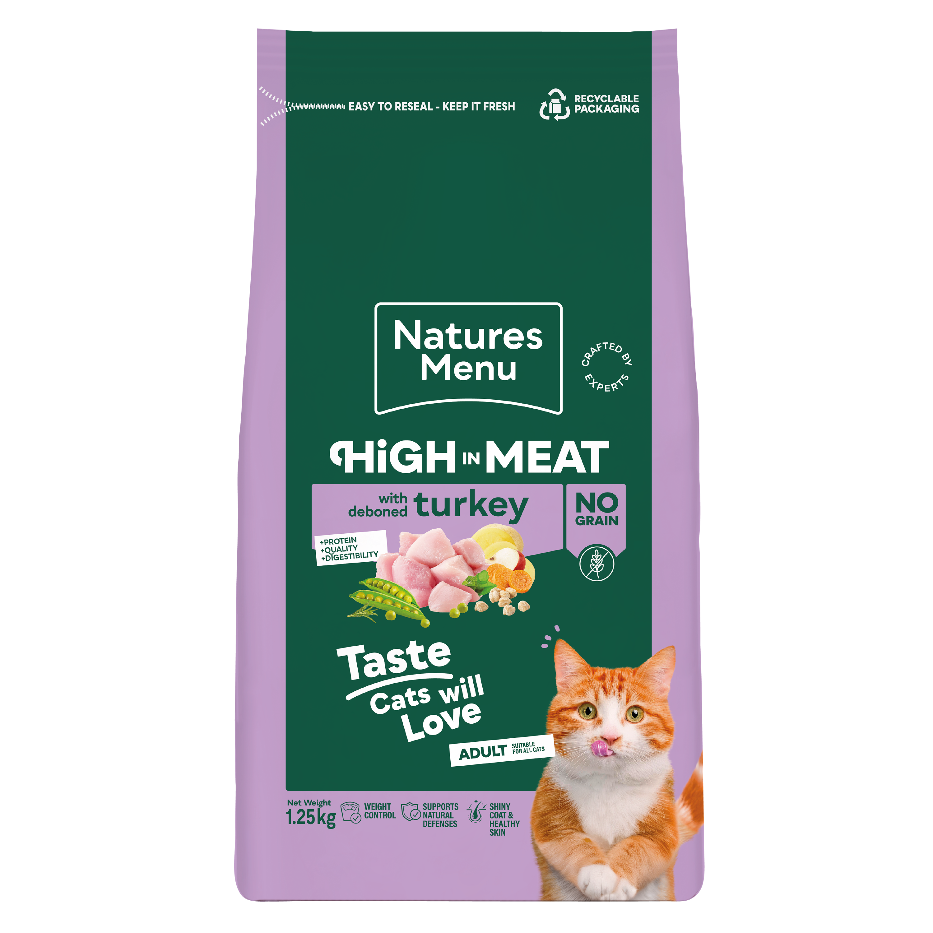 Natures Menu Sterilised Dry Adult Cat Food Turkey
