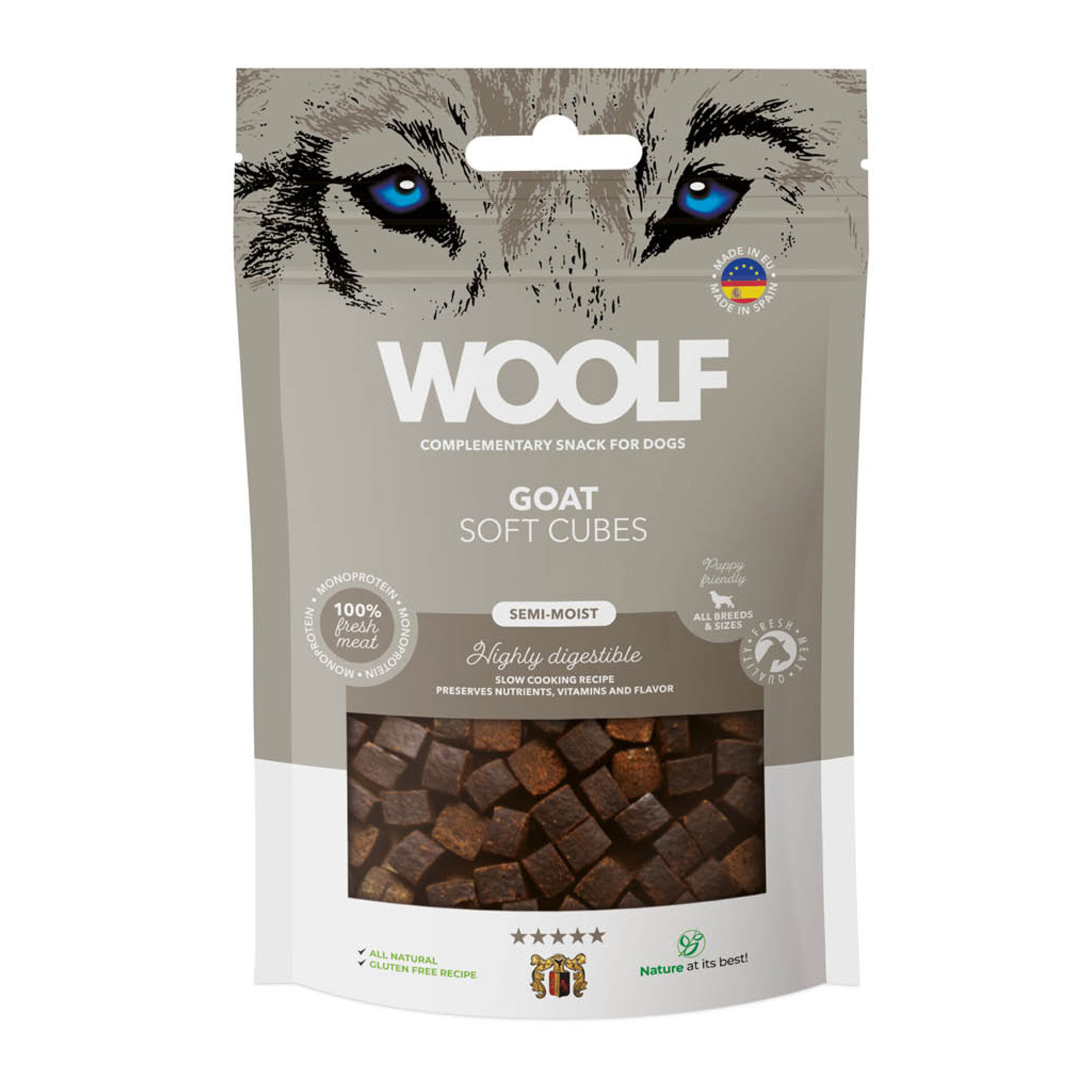Woolf Soft Cubes Goat Dog Treats