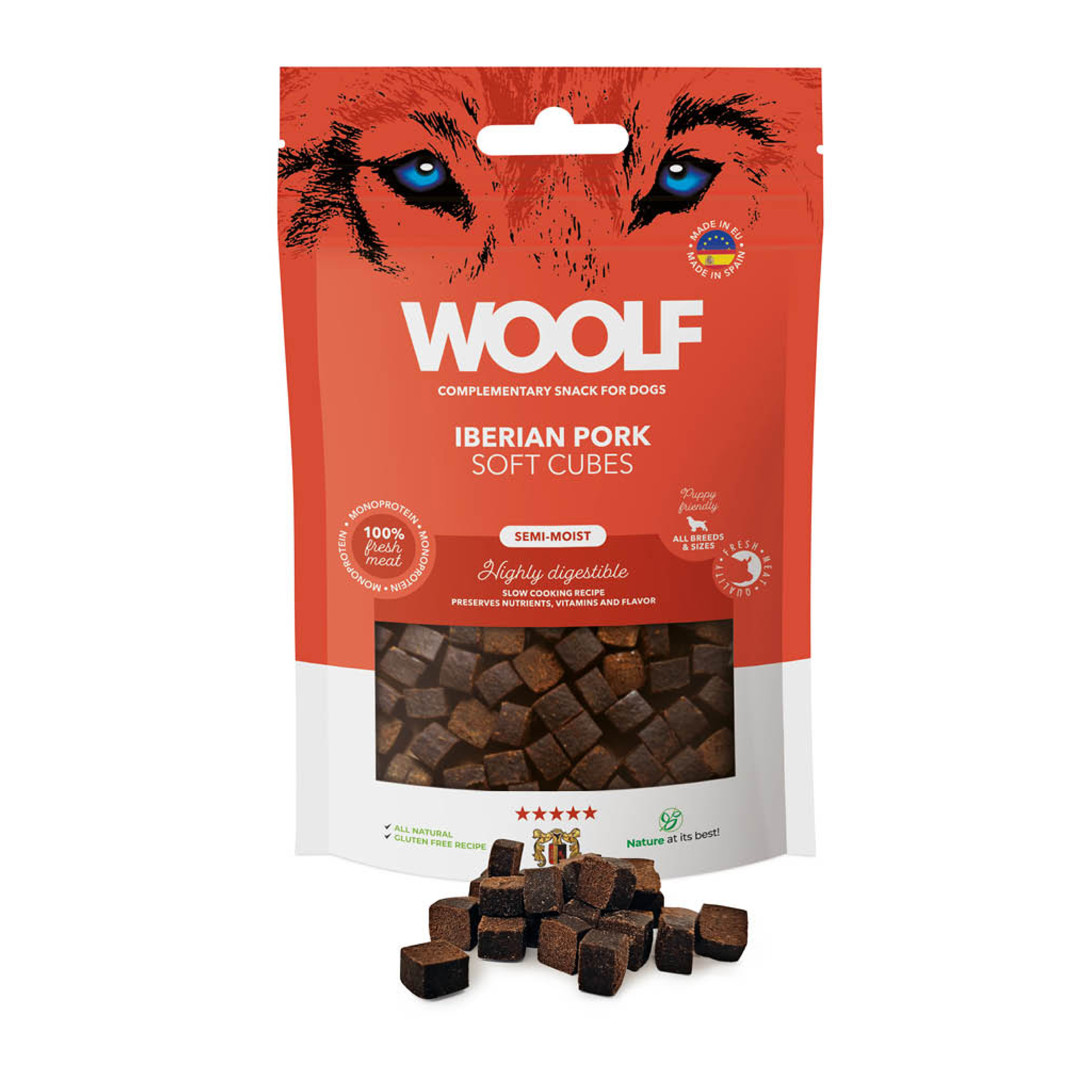 Woolf Soft Cubes Iberian Pork Dog Treats