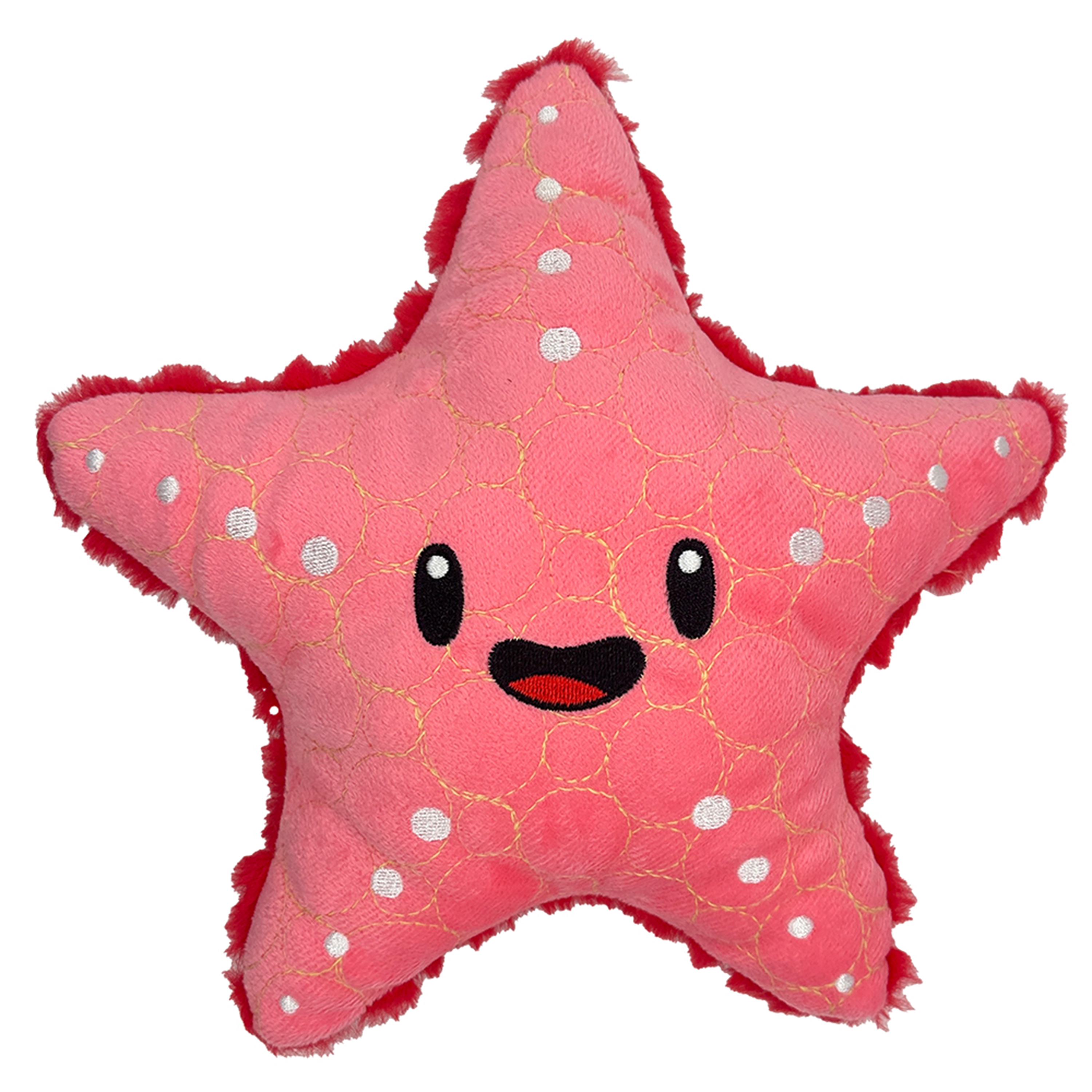 Bite Force Kevlar Tough Plush Starfish Squeak & Crinkle Dog Toy