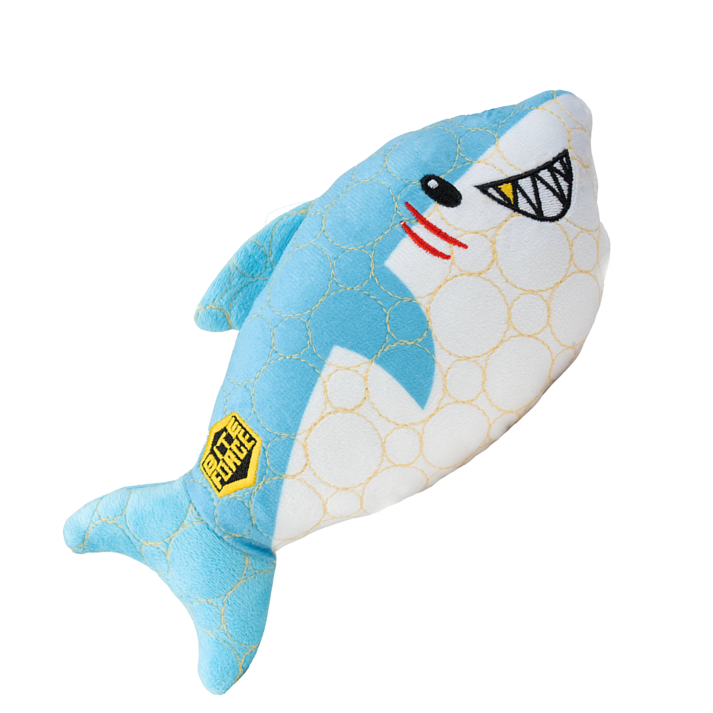 Bite Force Kevlar Tough Plush Shark Squeak & Crinkle Dog Toy
