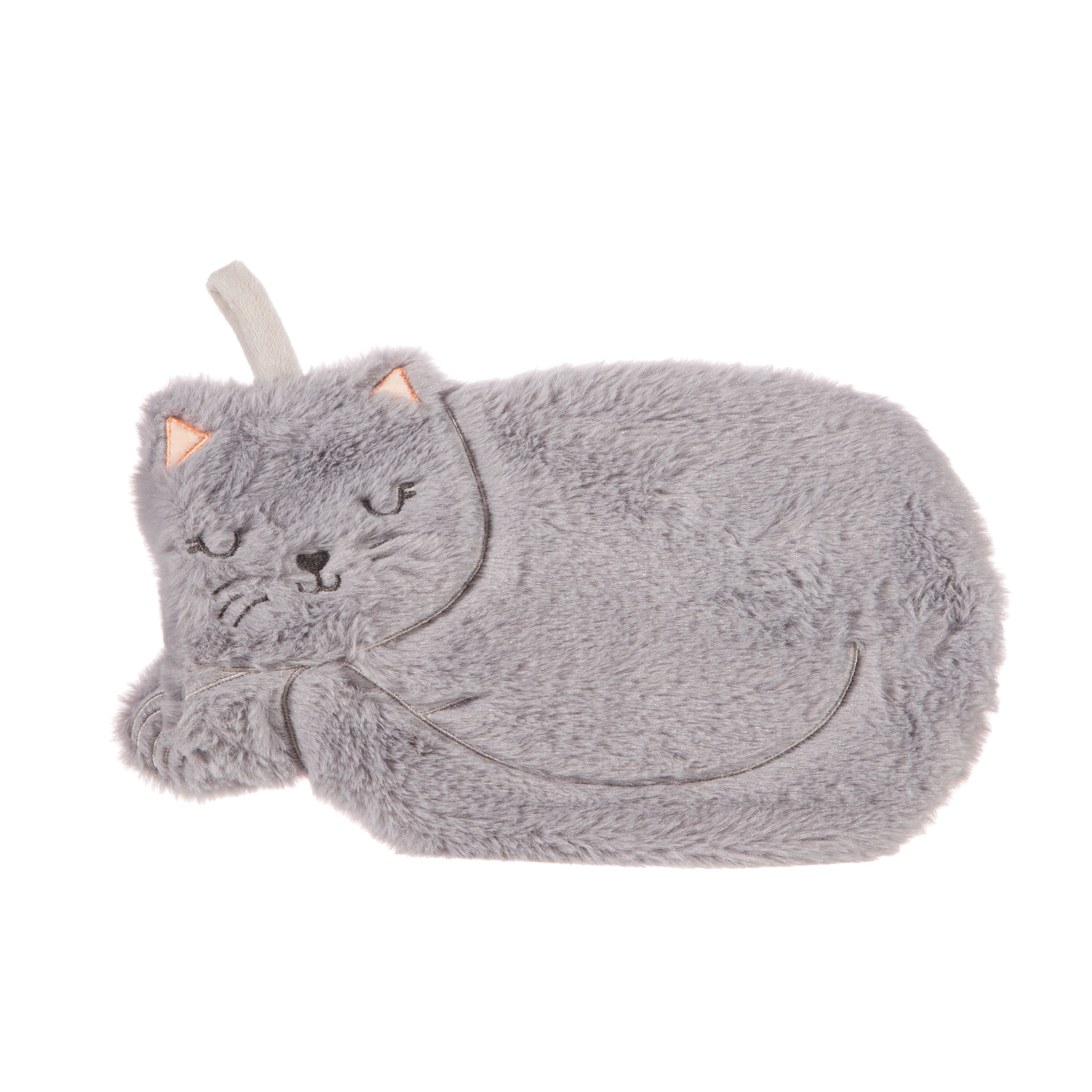 Sass & Belle Cat Hot Water Bottle Grey