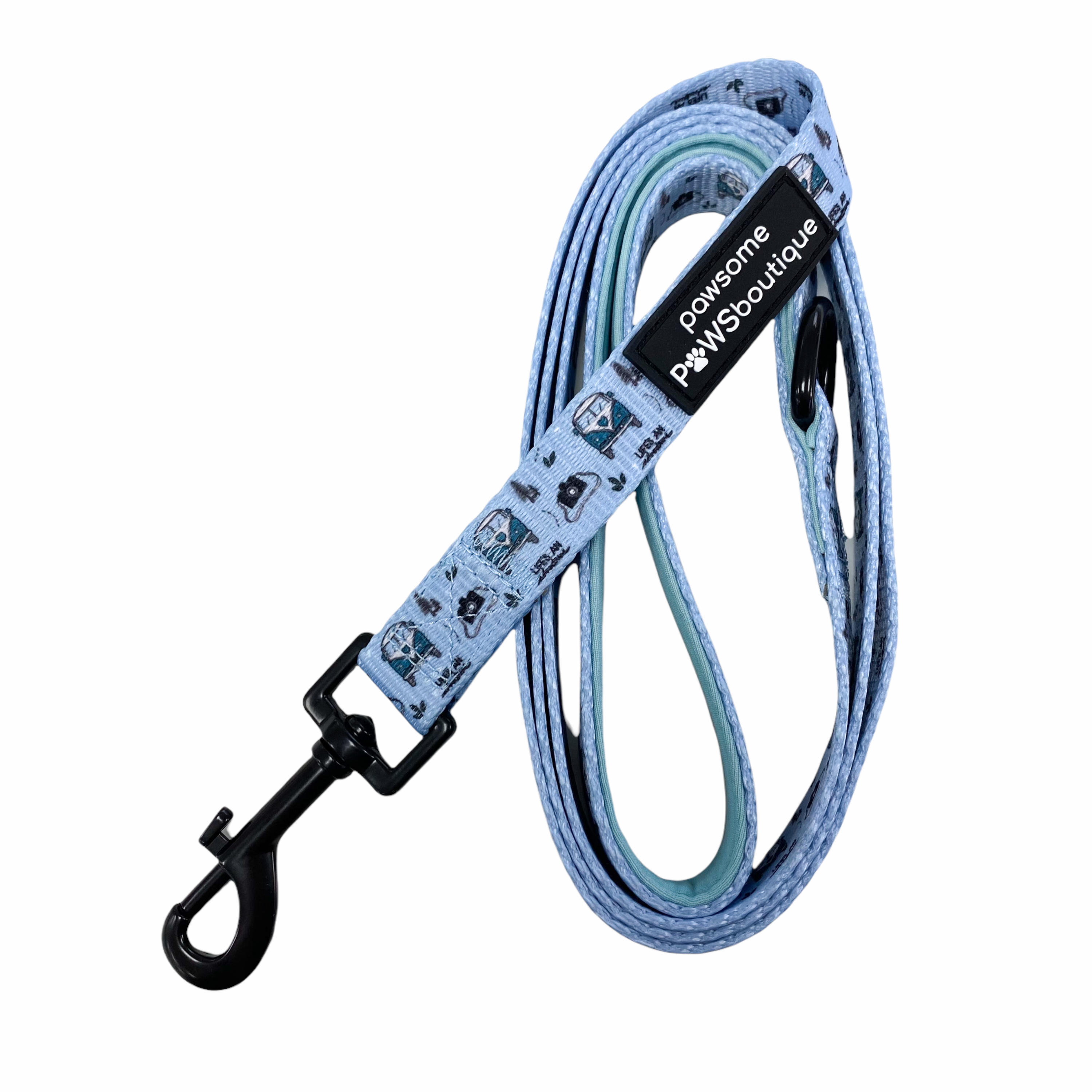 Pawsome Paws Boutique Reuben's Road Trip 5ft Fabric Dog Lead