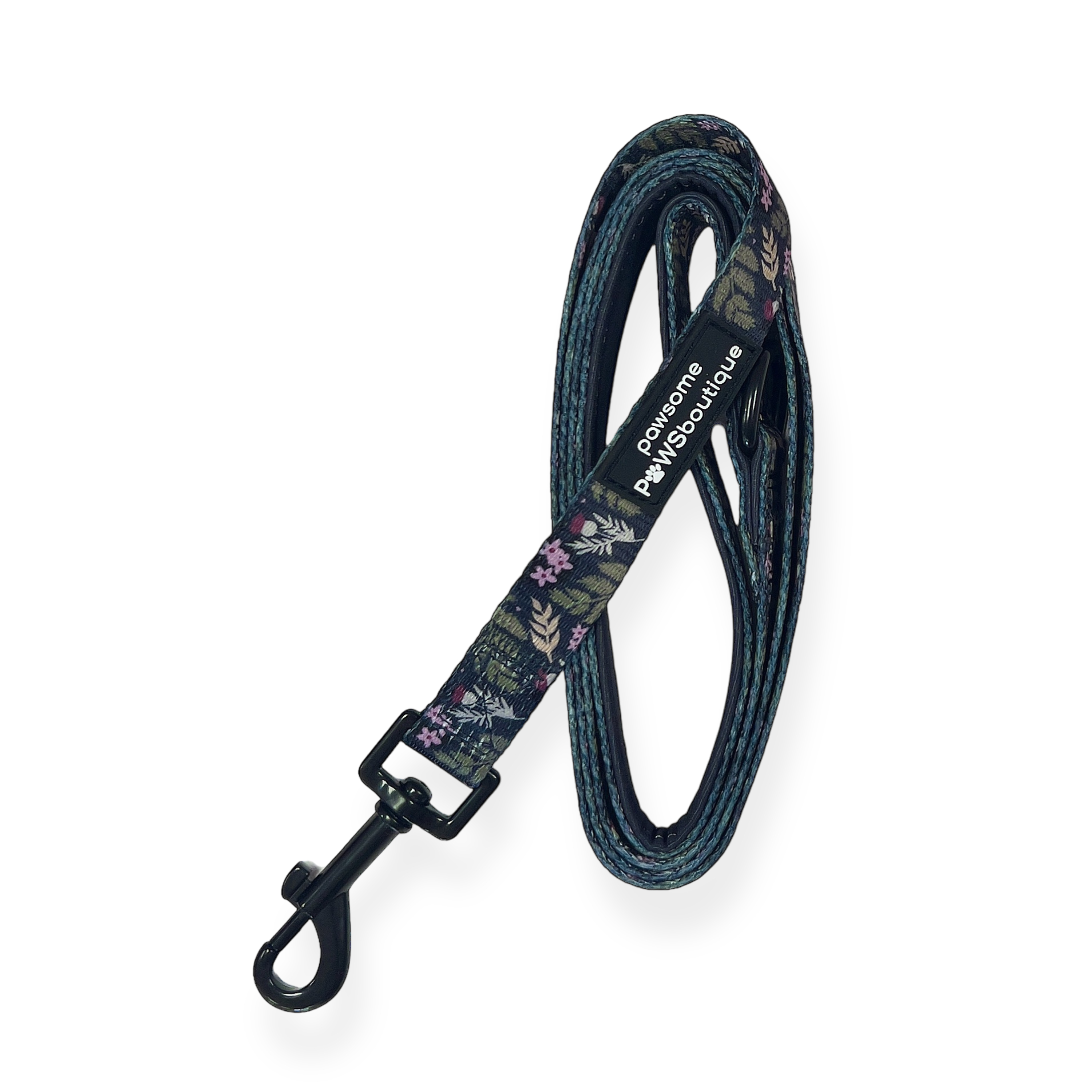 Pawsome Paws Boutique Midnight Garden 5ft Fabric Dog Lead