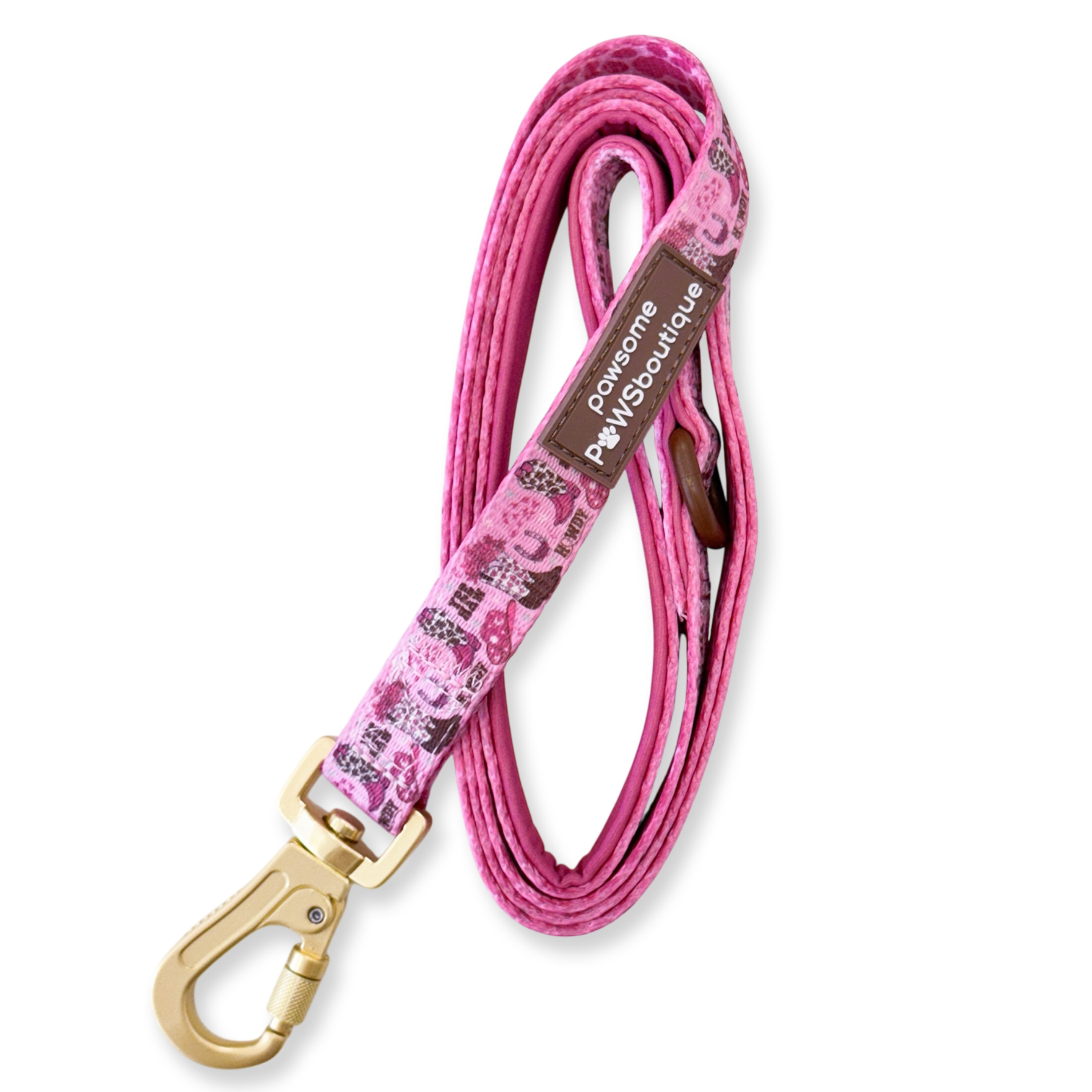 Pawsome Paws Boutique Cowgirl 5ft Fabric Dog Lead