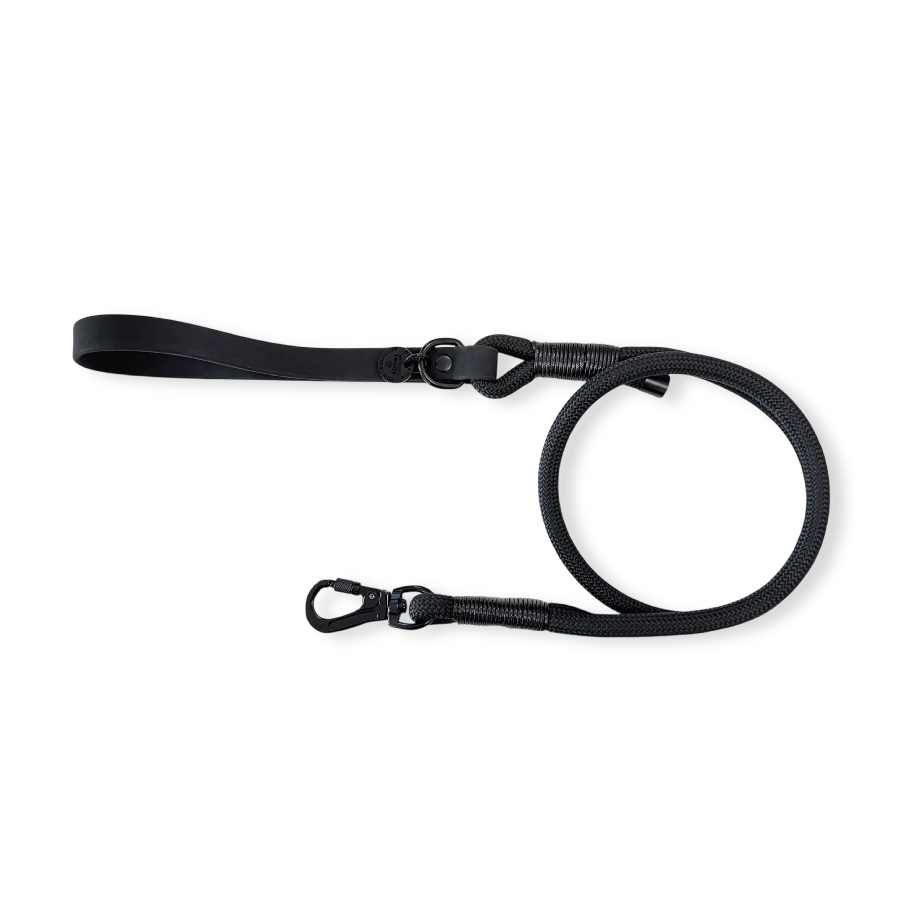 Pawsome Paws Boutique 4ft Rope Dog Lead Black