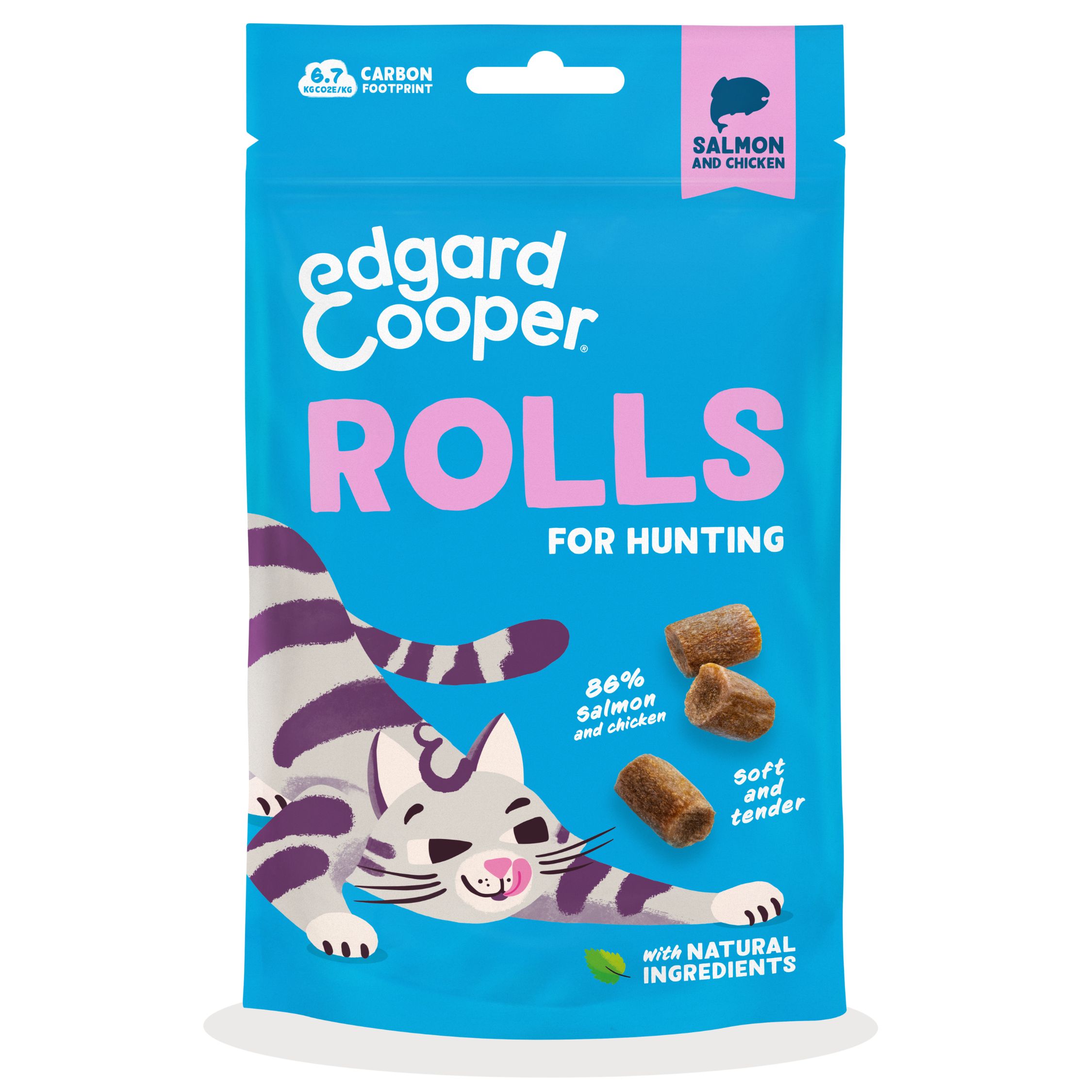 Edgard & Cooper Salmon Soft Rolls Cat Treats