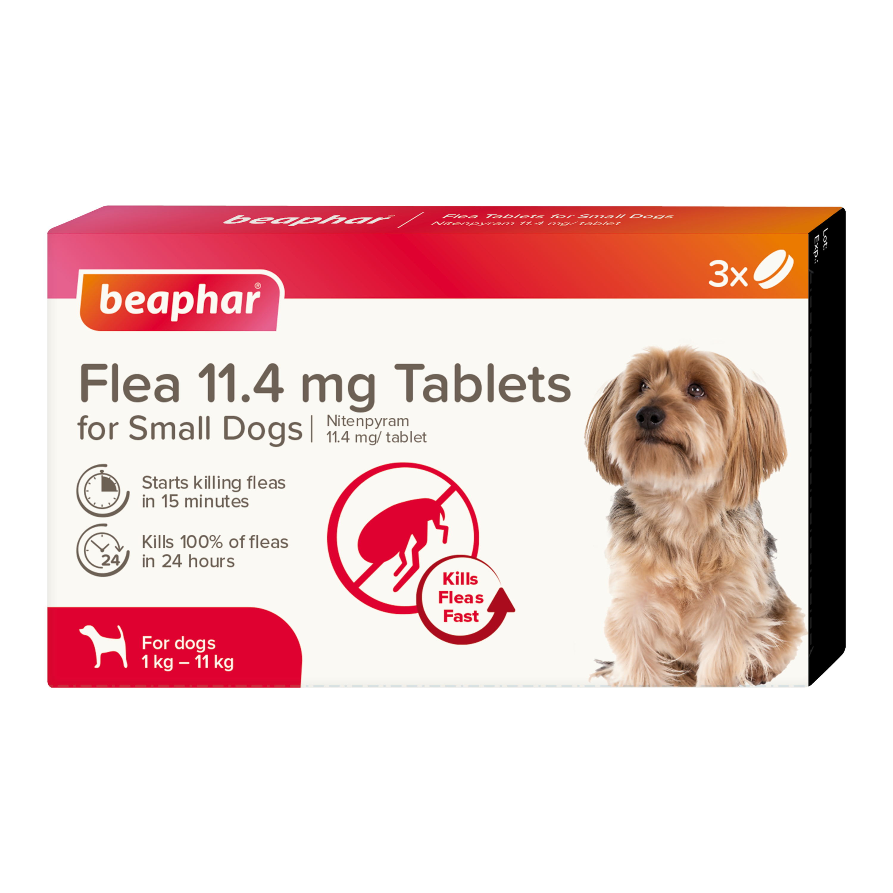 Beaphar Flea Tablets For Small Dogs 1-11kg