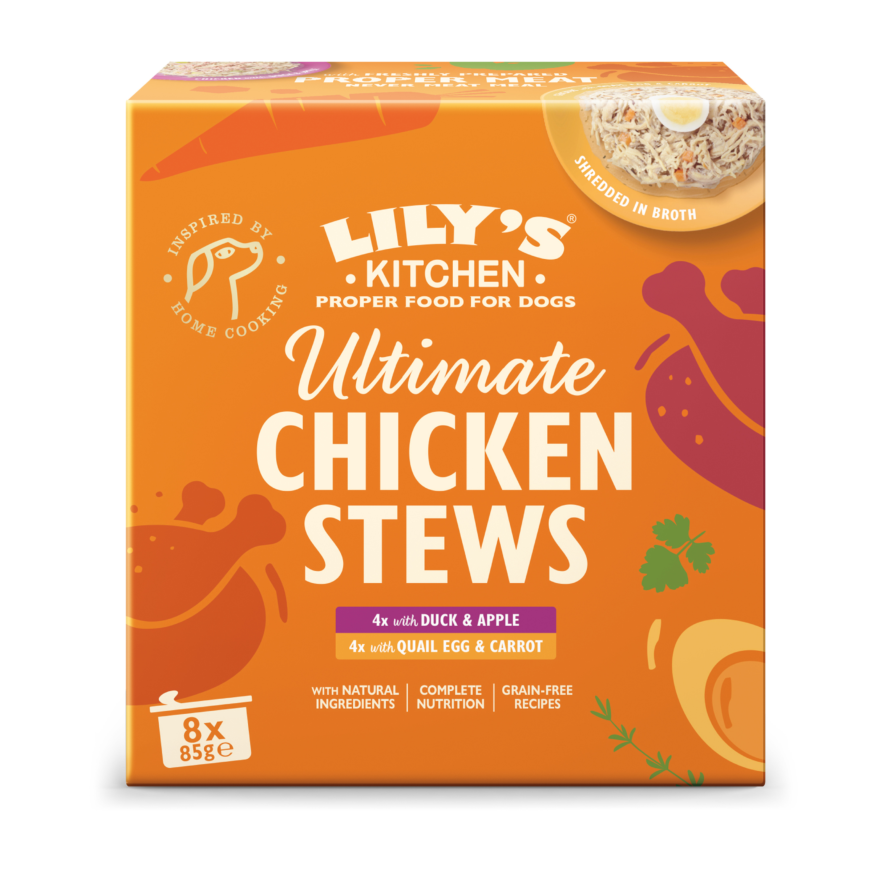 Lily's Kitchen Ultimate Chicken Stews Adult Wet Dog Food Multipack Tins