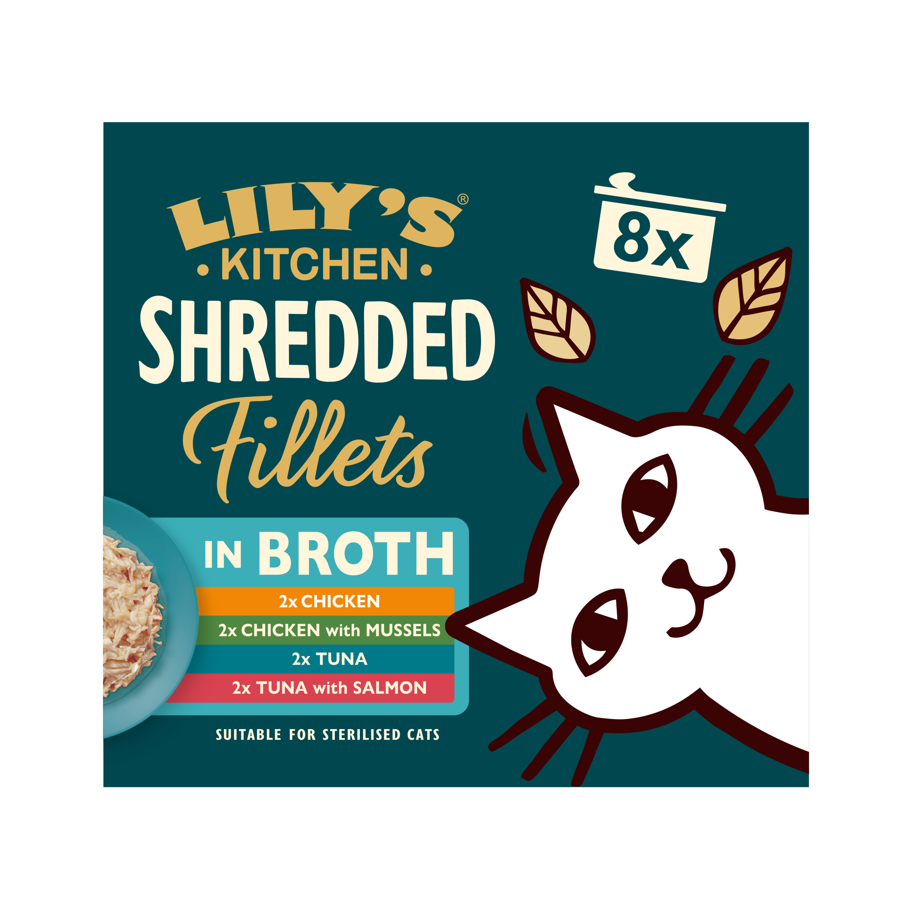 Lily's Kitchen Shredded Fillets Adult Wet Cat Food