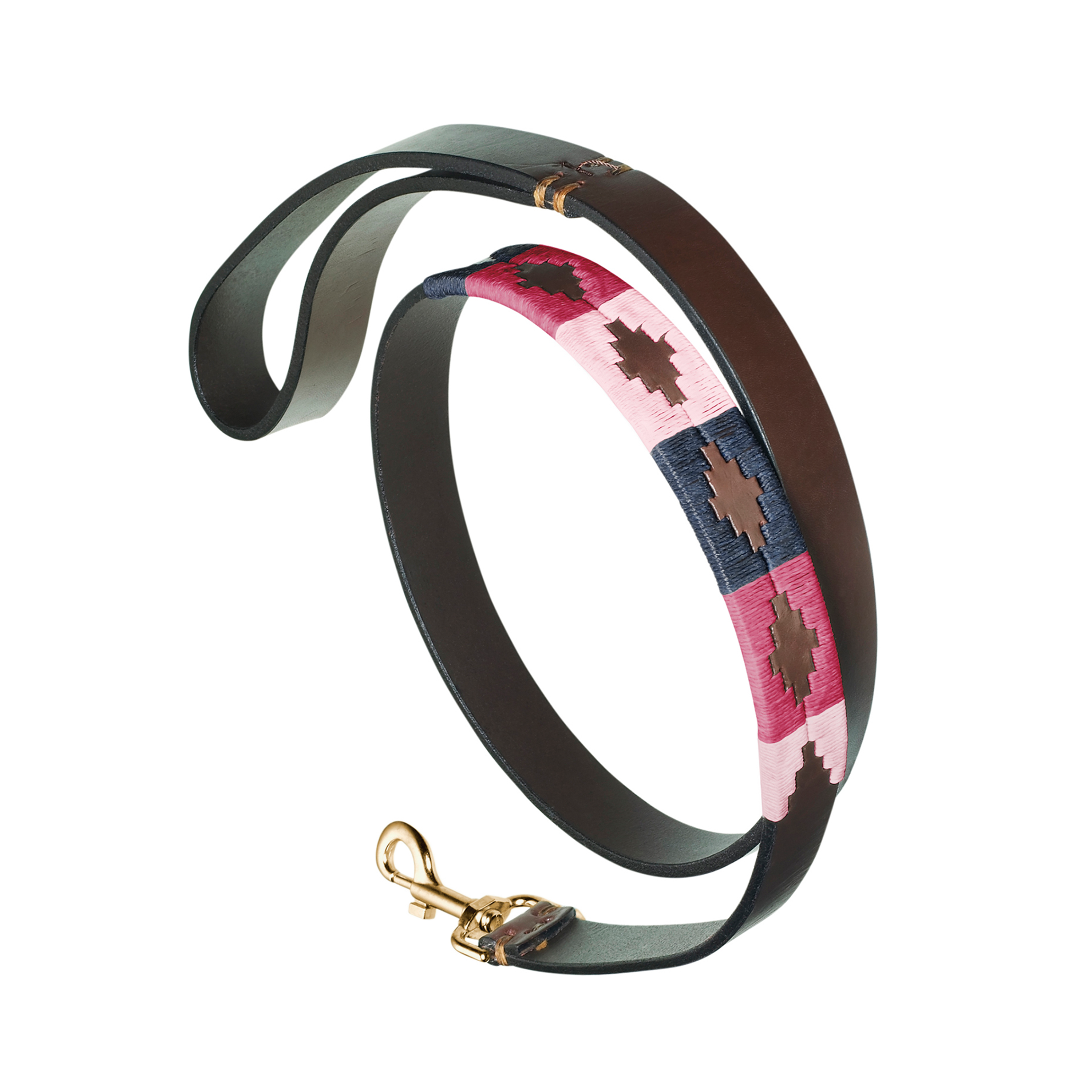 Pampeano Petalo Leather Dog Lead Pink