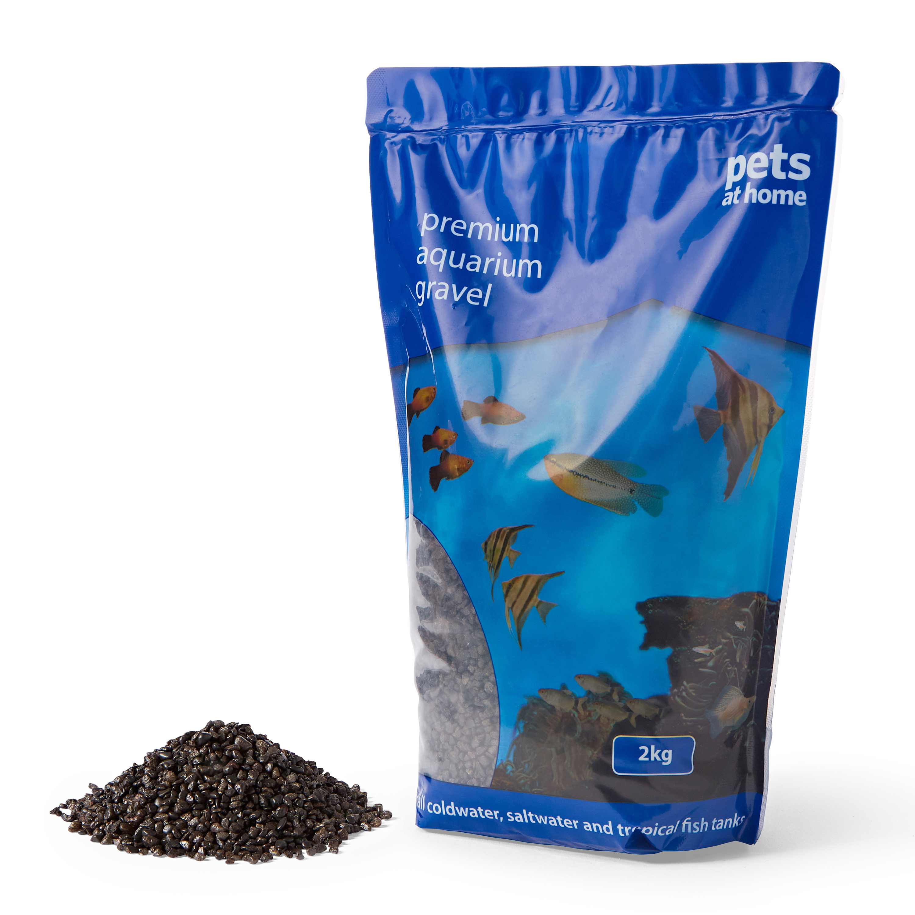 Pets at Home Aquarium Gravel Black Pets