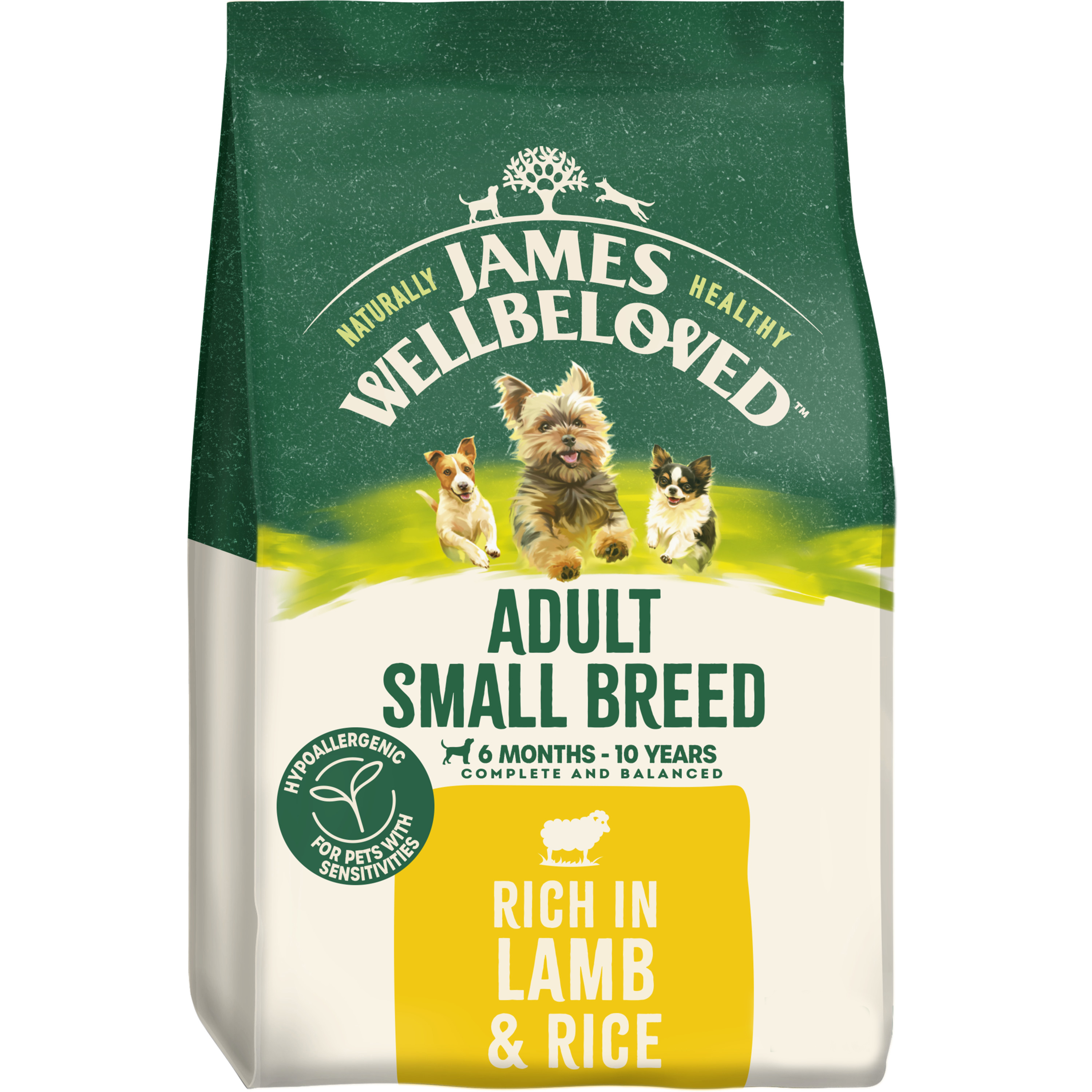 James Wellbeloved Small Breed Adult Dry Dog Food Lamb & Rice