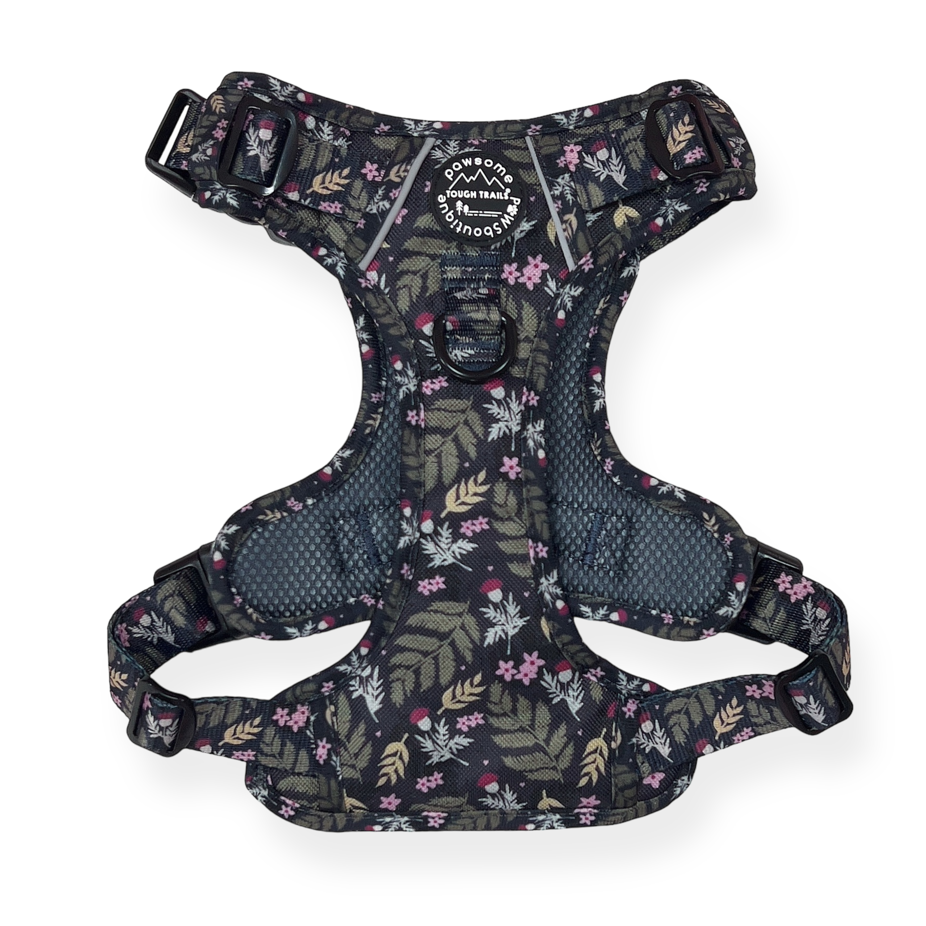 Pawsome Paws Boutique Midnight Garden Tough Trails Dog Harness