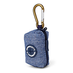 Wainwright's Herringbone Dog Poop Bag Holder Navy