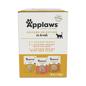Applaws Natural Adult Wet Cat Food Chicken Selection in Broth