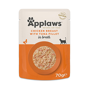 Applaws Natural Adult Wet Cat Food Chicken Breast with Tuna Fillet in Broth