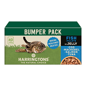 Harringtons Wet Adult Cat Food Fish In Jelly