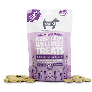 HOWND Keep Calm Plant Based Hypoallergenic Wellness Dog Treats