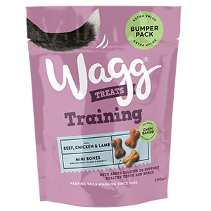 Wagg Bumper Pack Training Mini Bones with Beef Chicken & Lamb Dog Treats