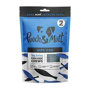 Pooch & Mutt 100% Cod Fish Hide Chews Dog Treats
