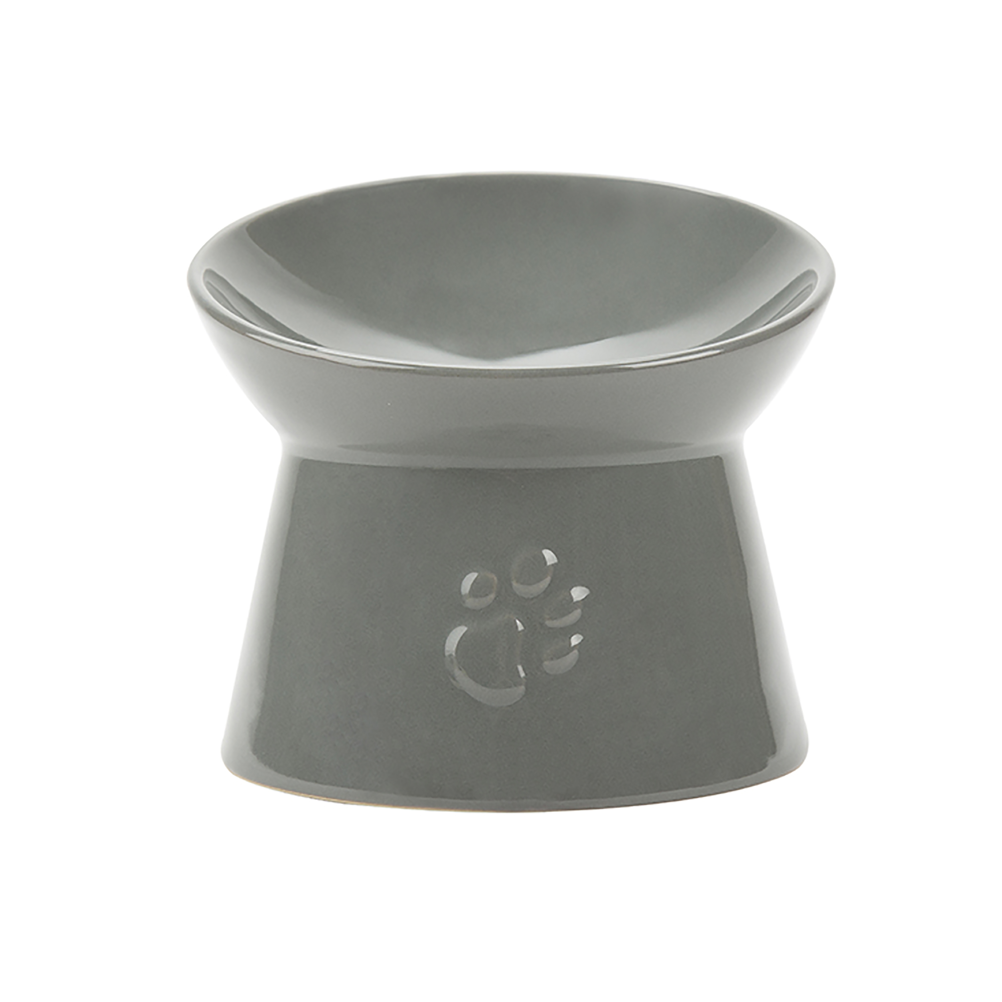 Scruffs Classic Raised Cat Feeder Bowl 11cm Grey