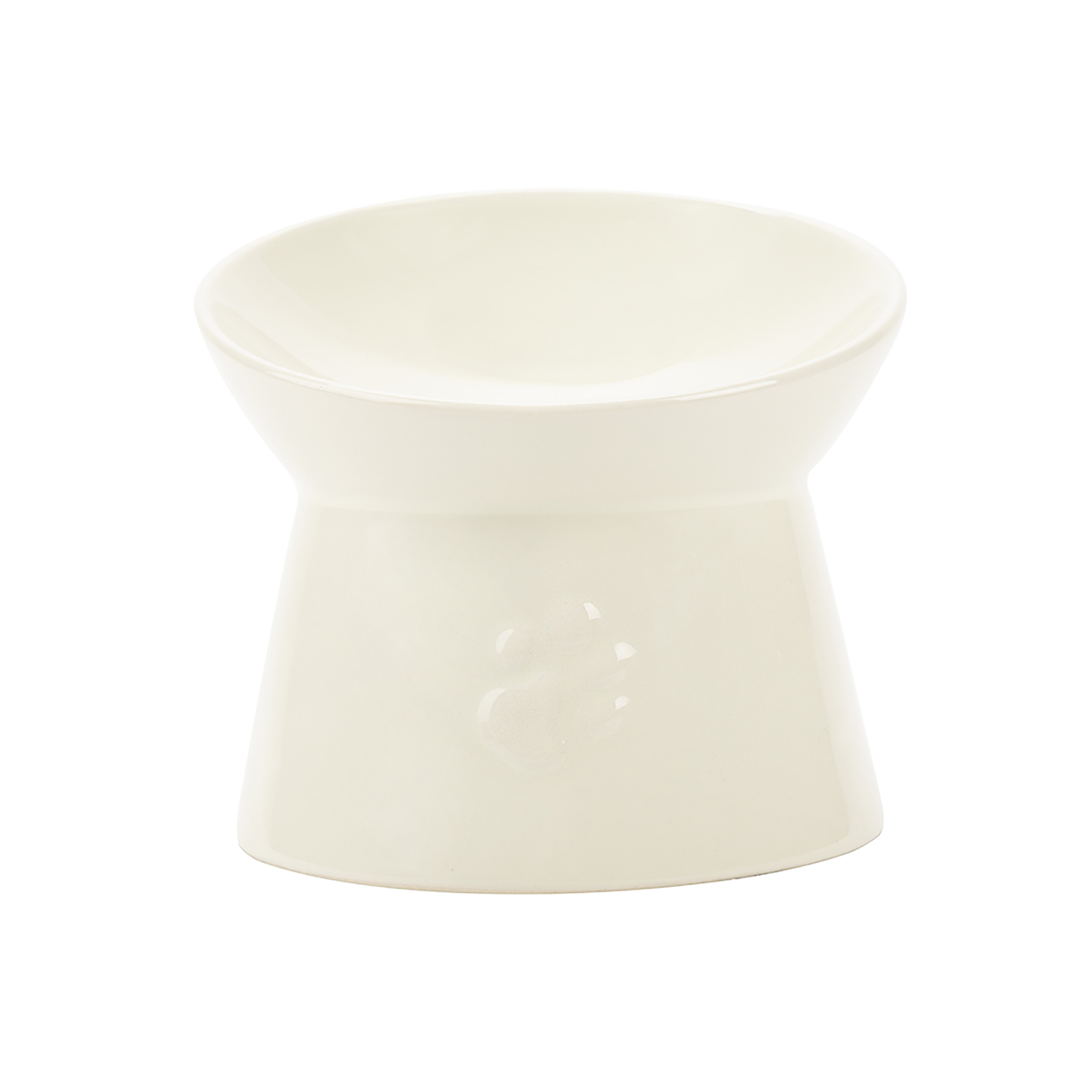 Scruffs Icon Raised Cat Feeder Bowl 11cm Cream