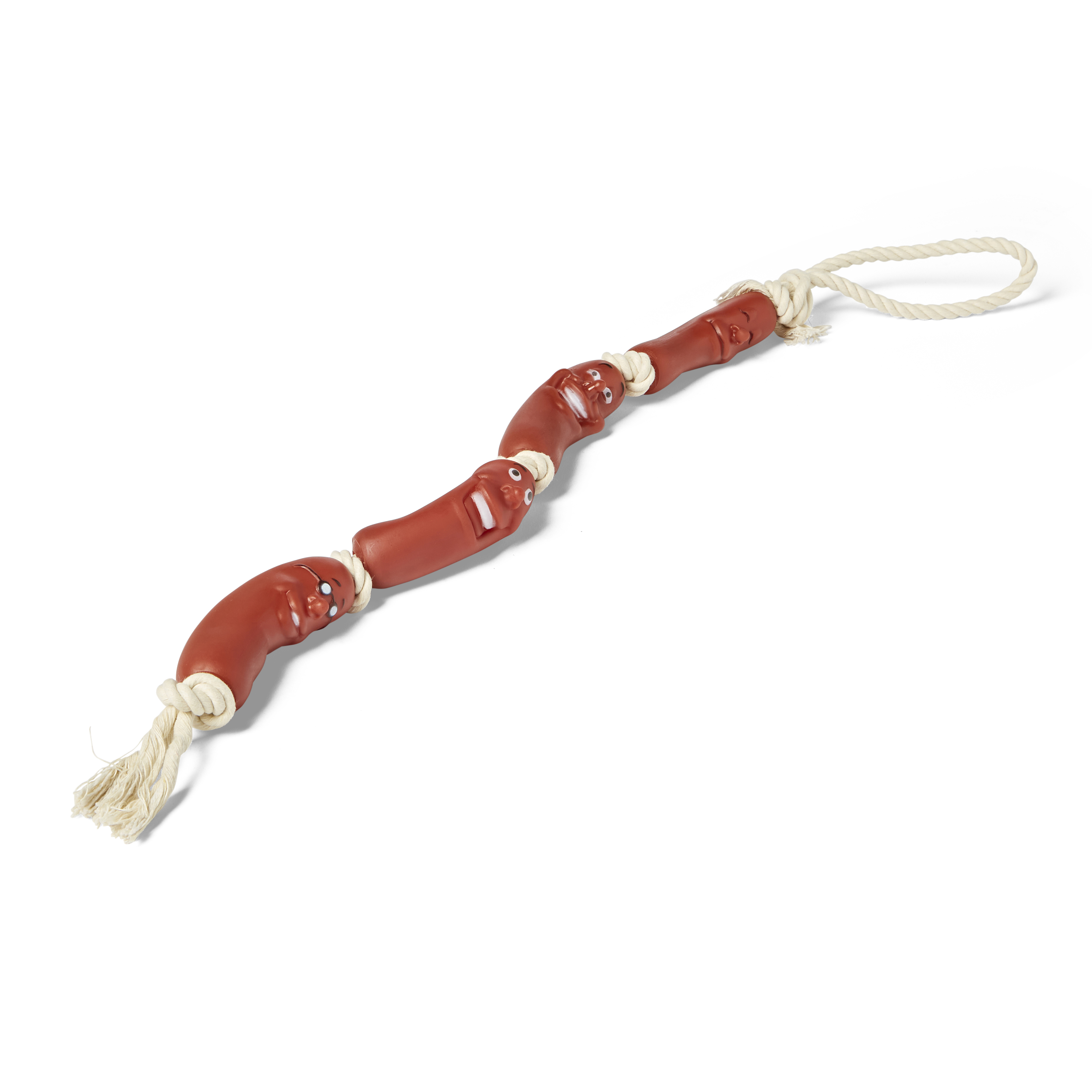 Pets at Home Vinyl Sausage Rope Dog Toy