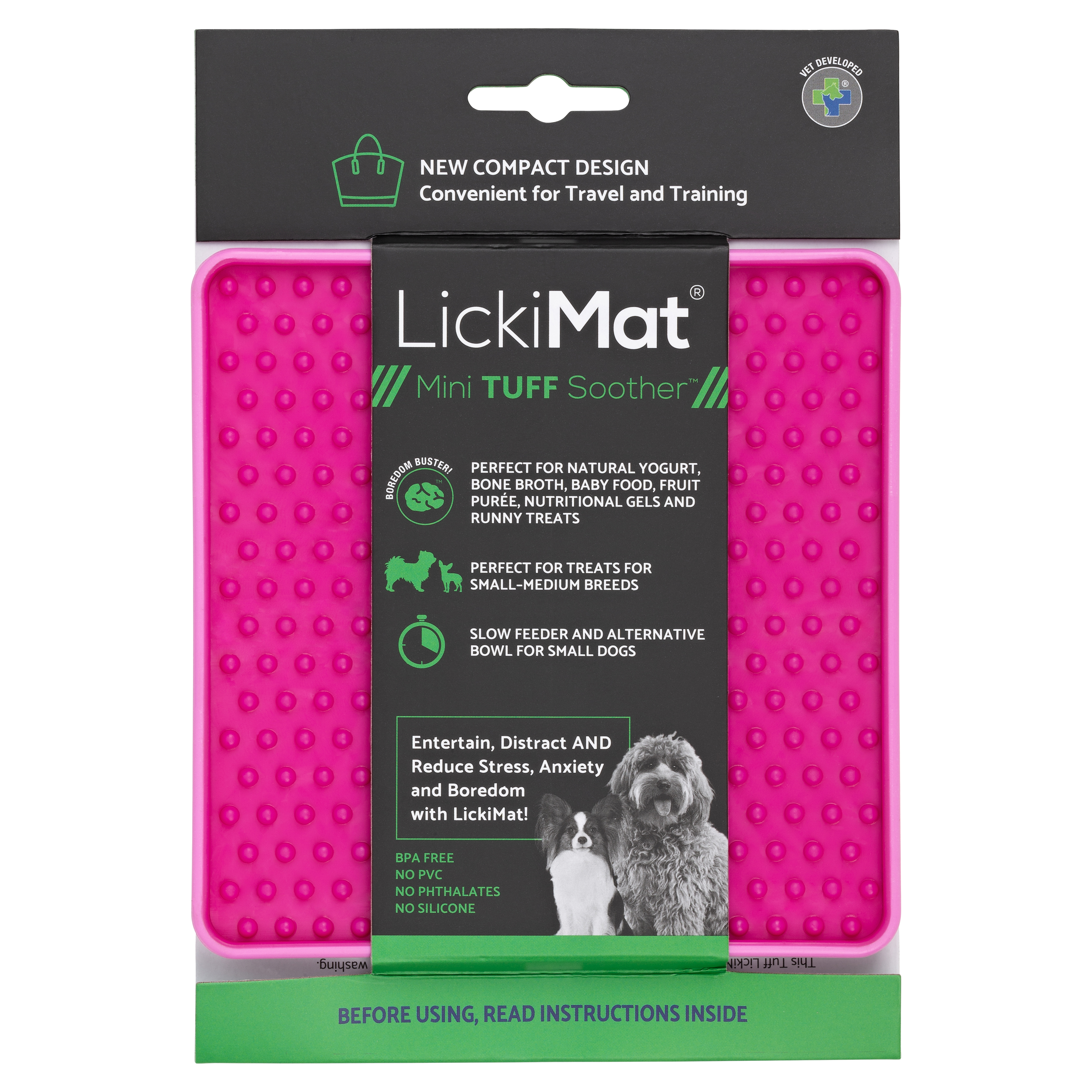 LickiMat Single Mini Tuff Pet Slow Feeder Assorted