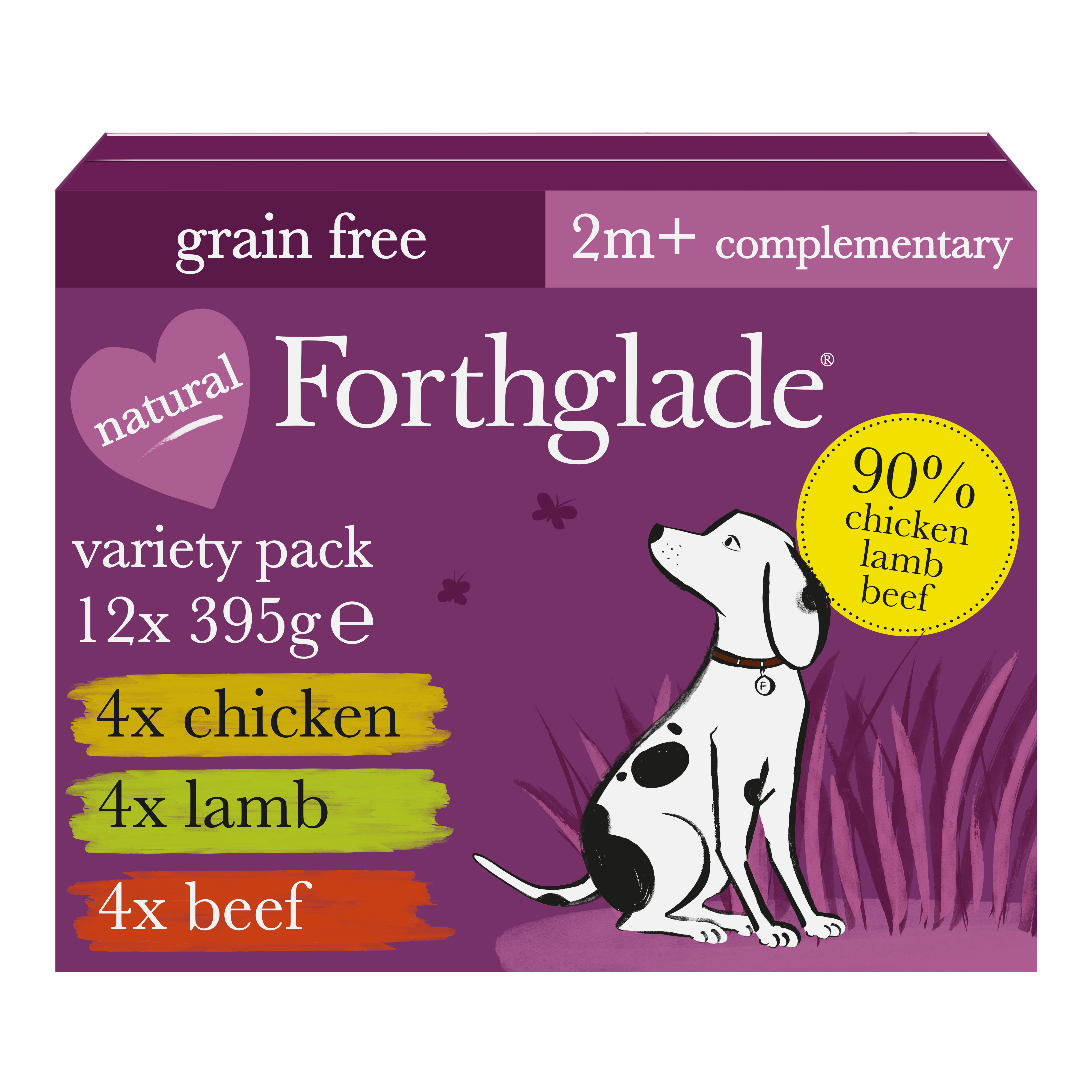 Forthglade Natural Grain Free Adult Wet Dog Food Just Variety Pack
